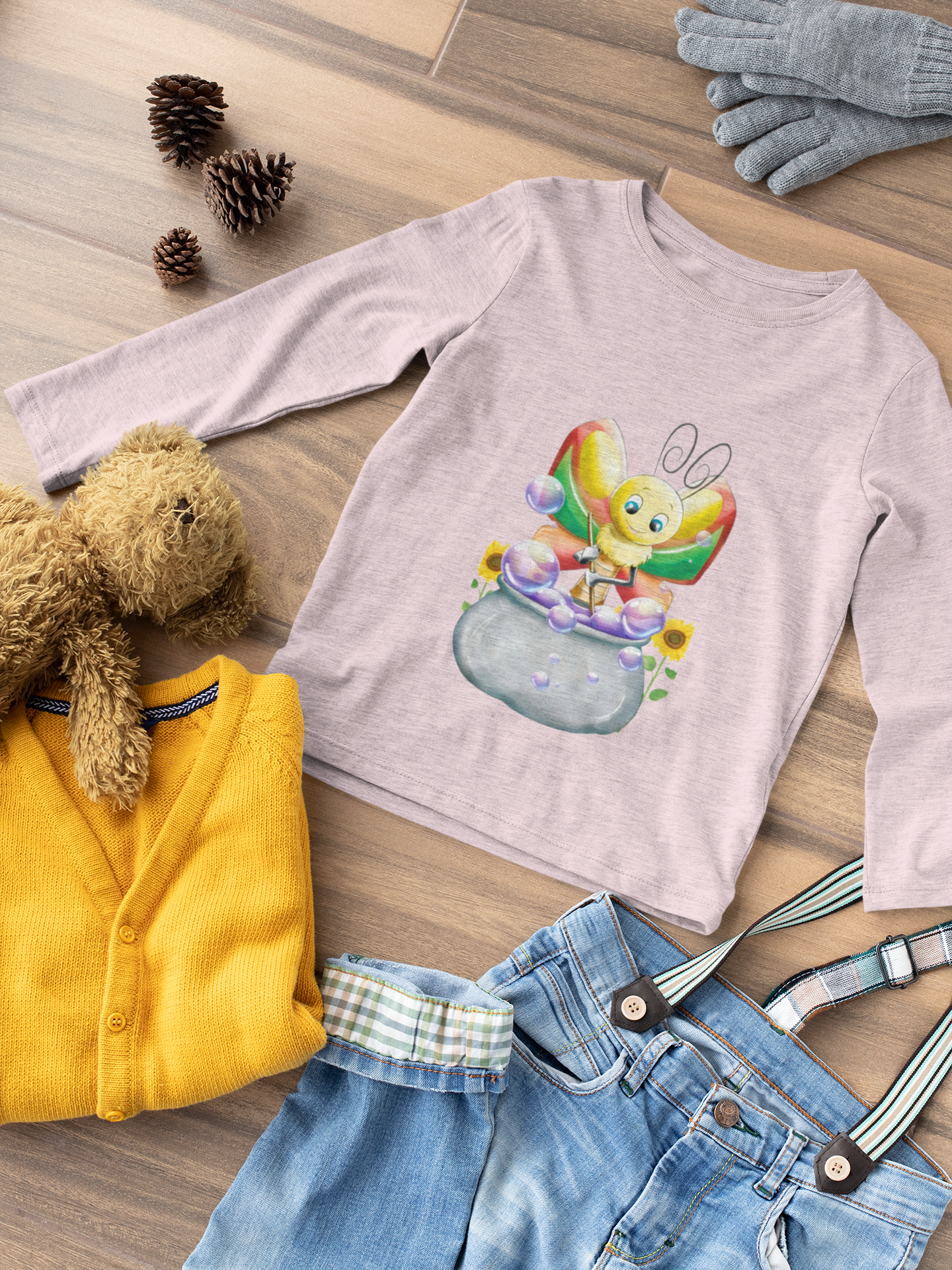 Magical Meadows - Betty & Bubbles - Premium Long Sleeved Shirt Kids