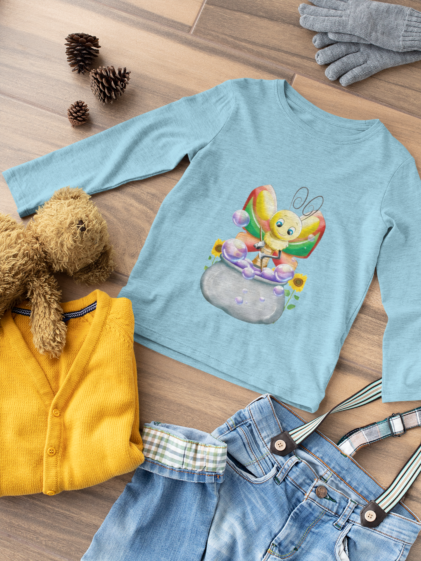 Magical Meadows - Betty & Bubbles - Premium Long Sleeved Shirt Kids