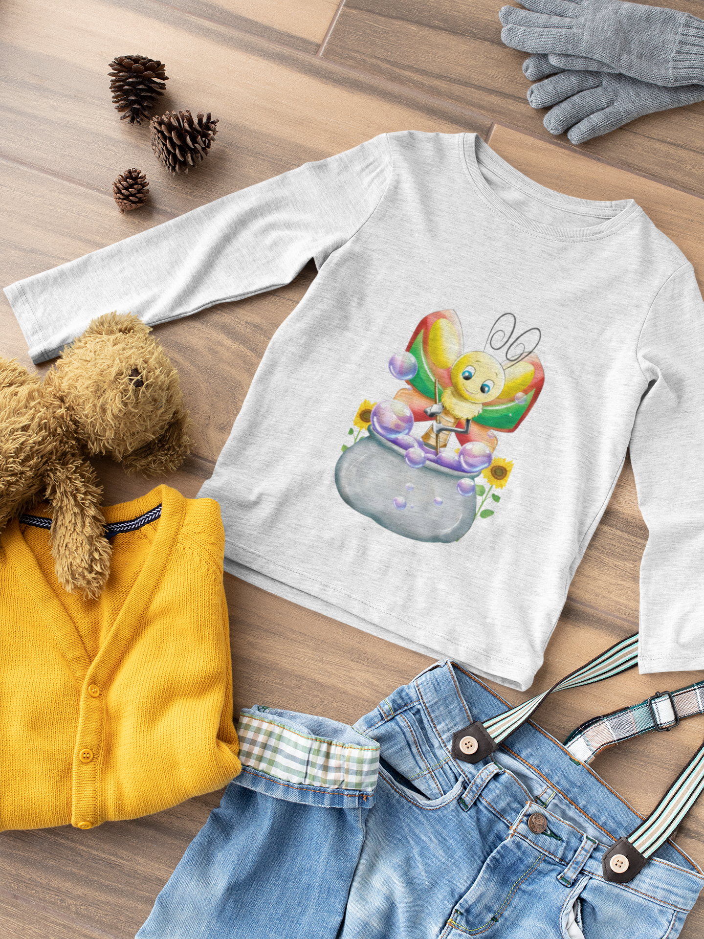 Magical Meadows - Betty & Bubbles - Premium Long Sleeved Shirt Kids