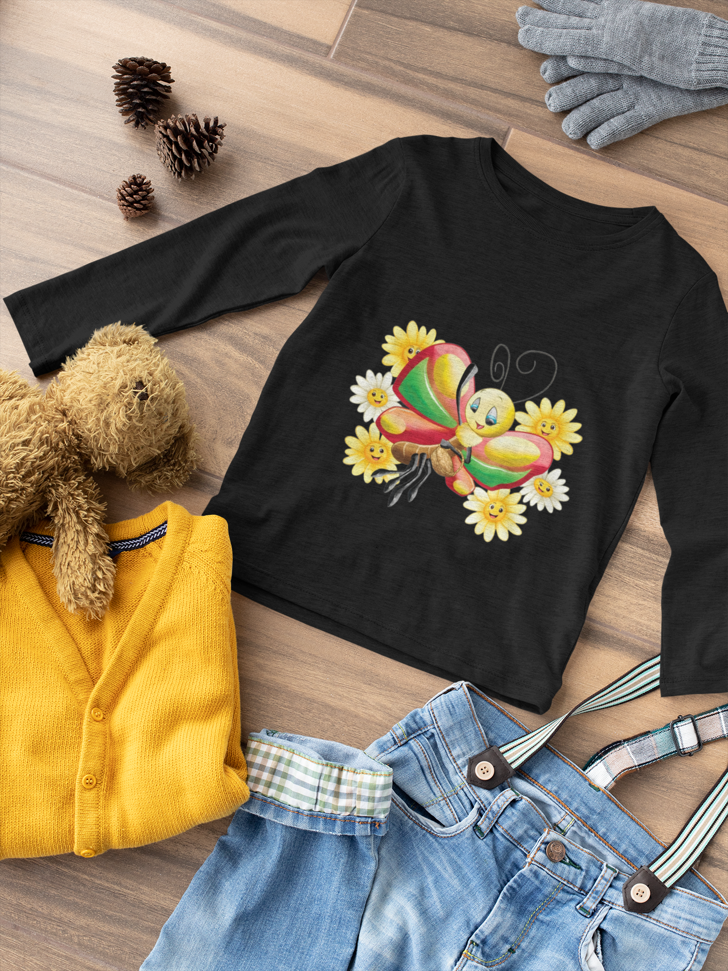 Magical Meadows - Betty & Flowers - Premium Long Sleeved Shirt Kids
