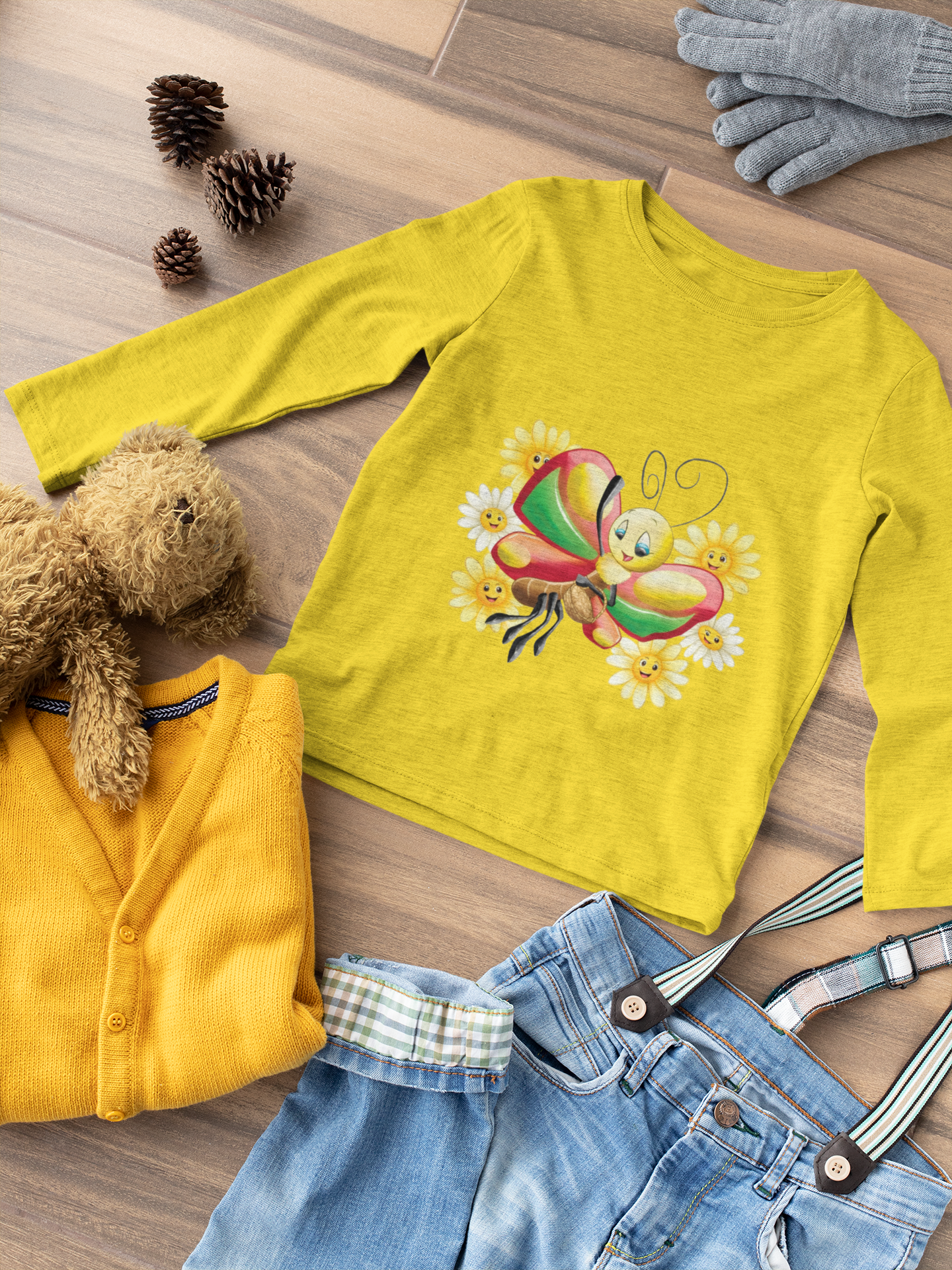 Magical Meadows - Betty & Flowers - Premium Long Sleeved Shirt Kids