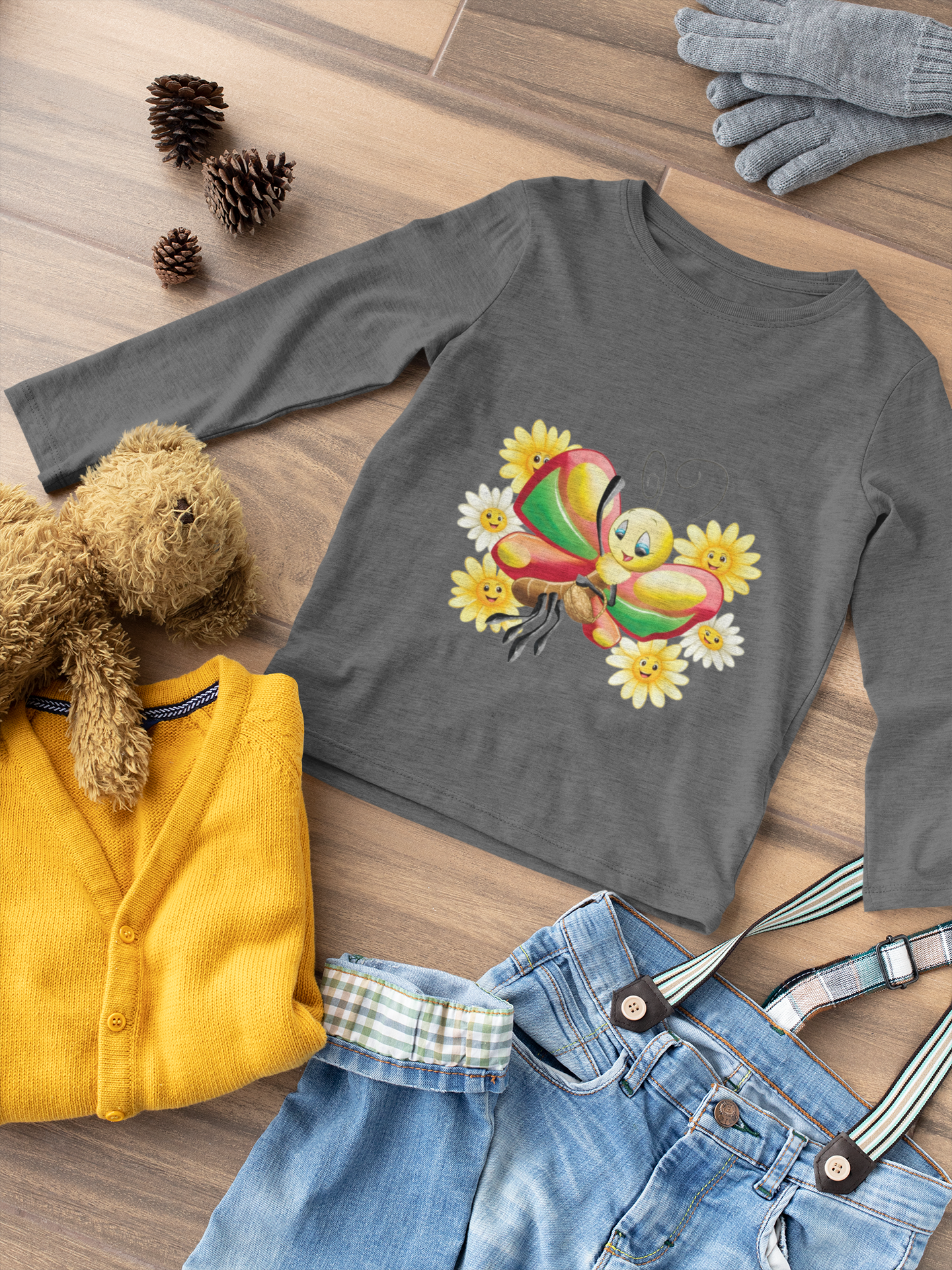 Magical Meadows - Betty & Flowers - Premium Long Sleeved Shirt Kids