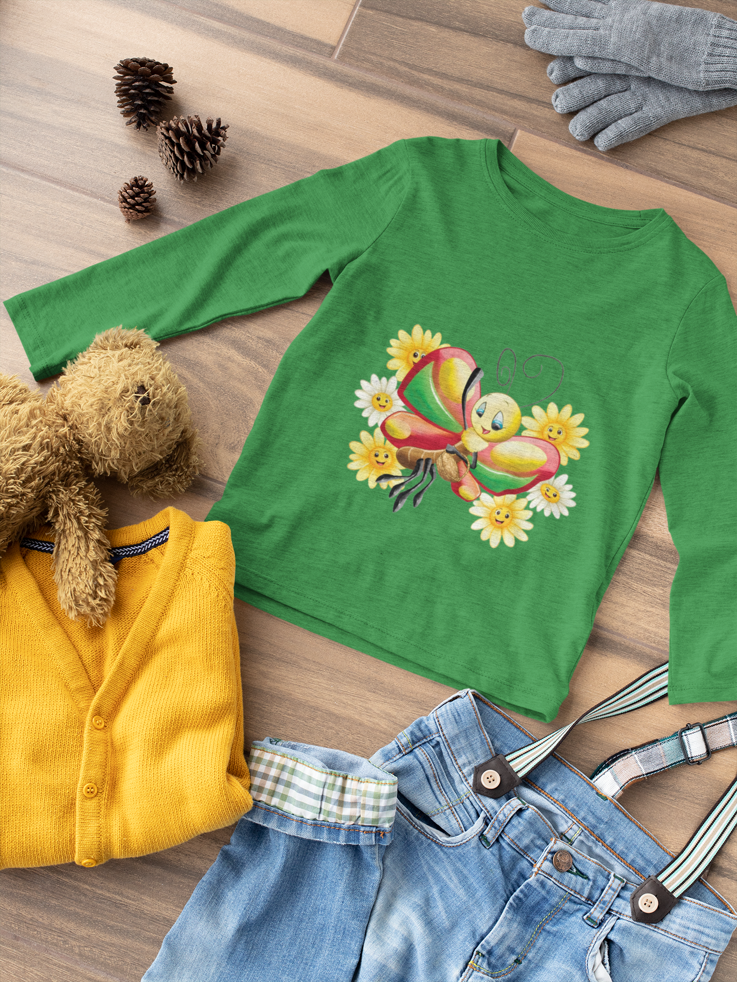 Magical Meadows - Betty & Flowers - Premium Long Sleeved Shirt Kids
