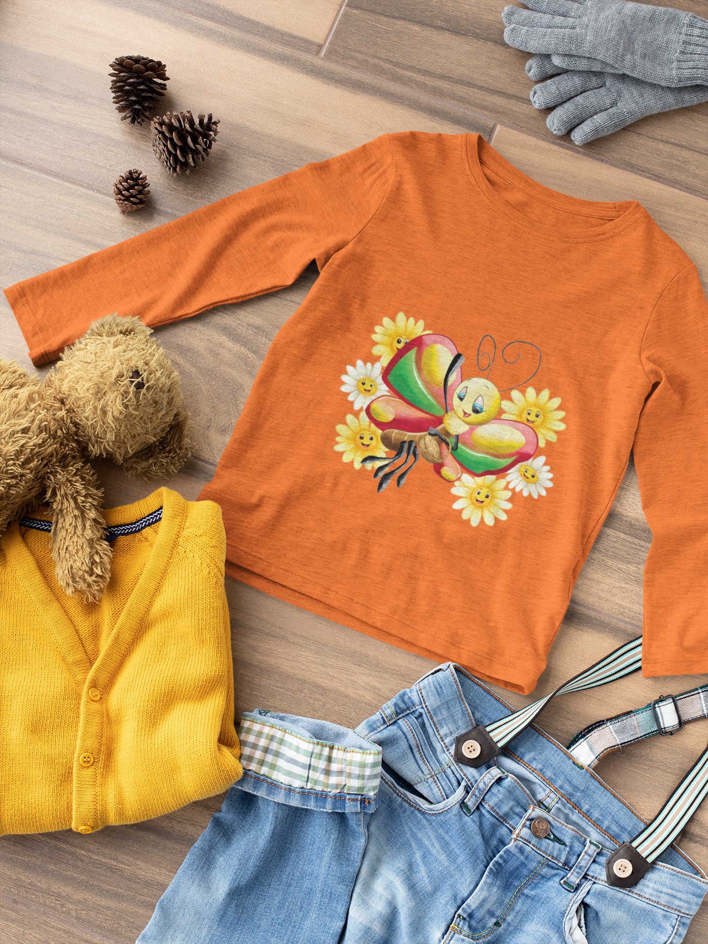 Magical Meadows - Betty & Flowers - Premium Long Sleeved Shirt Kids