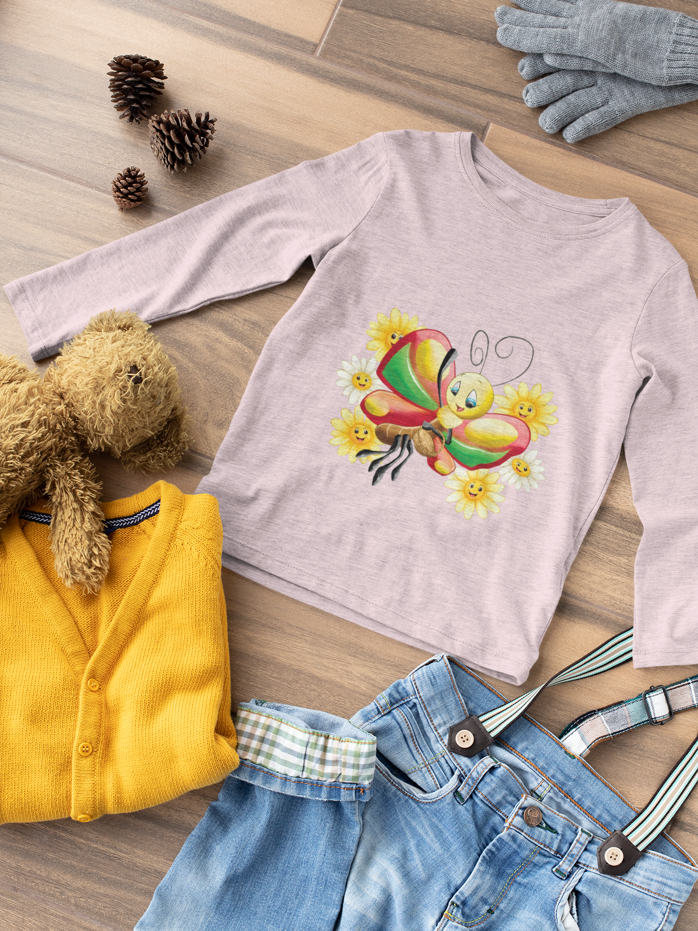 Magical Meadows - Betty & Flowers - Premium Long Sleeved Shirt Kids