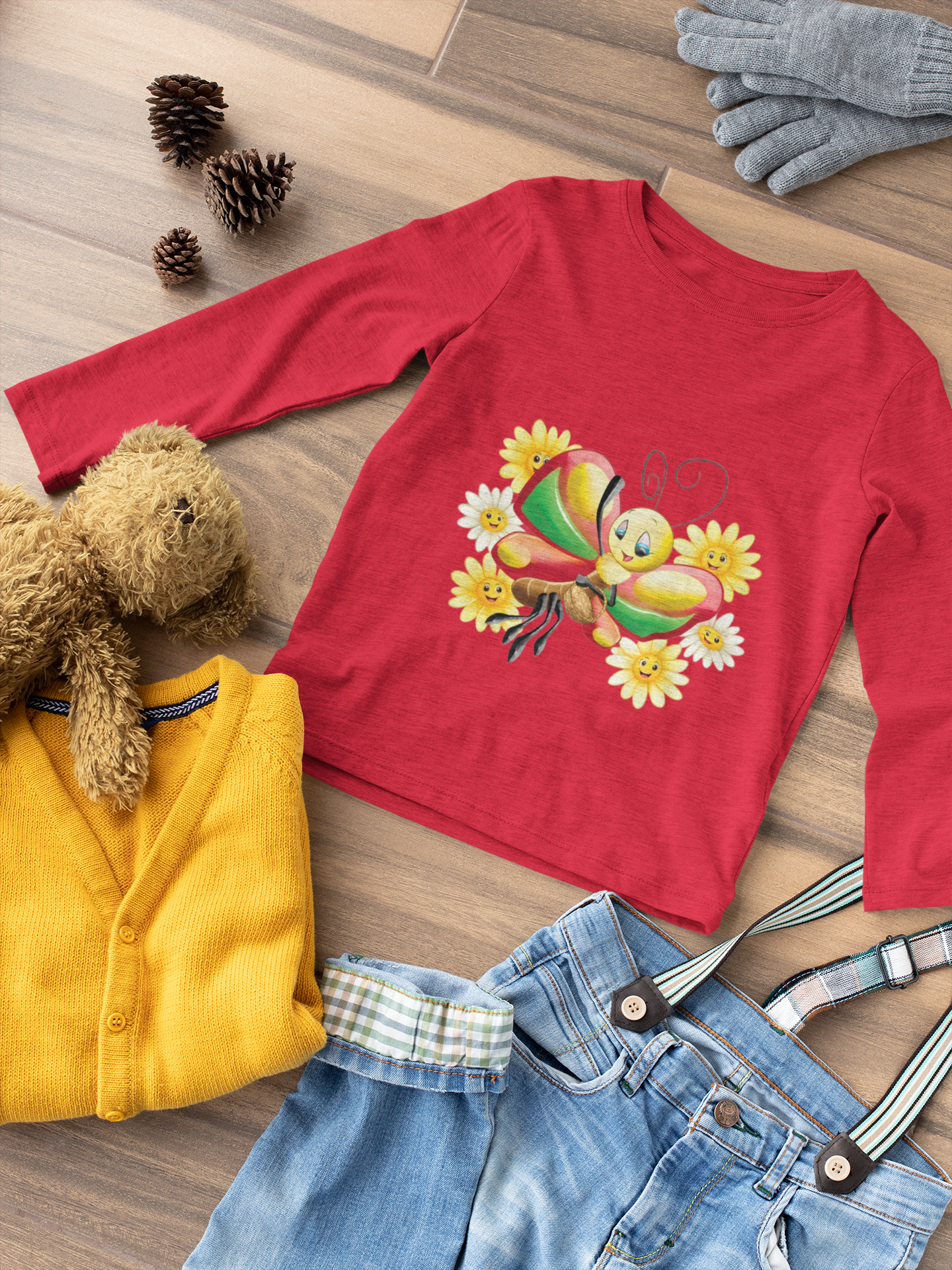 Magical Meadows - Betty & Flowers - Premium Long Sleeved Shirt Kids
