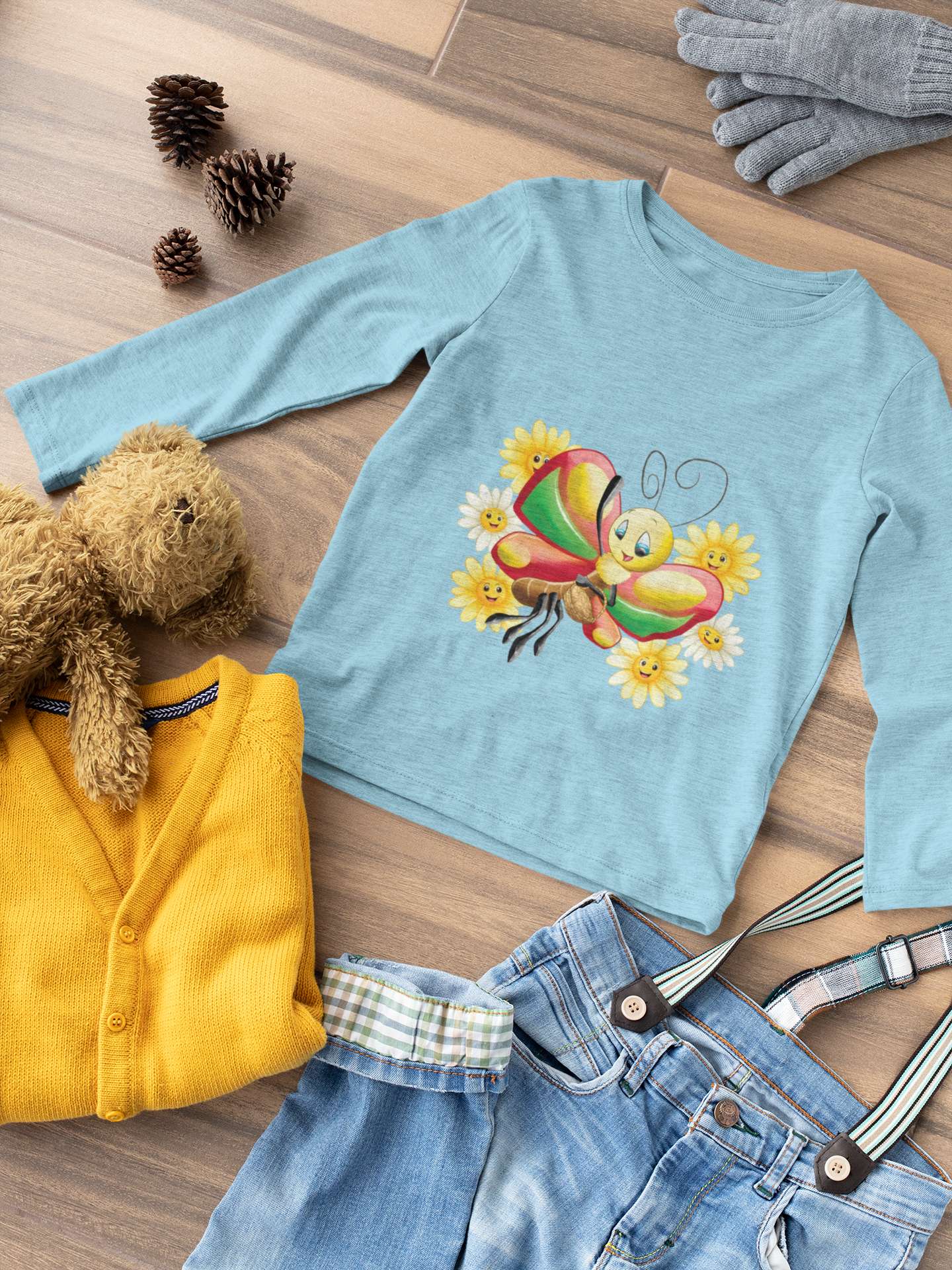 Magical Meadows - Betty & Flowers - Premium Long Sleeved Shirt Kids
