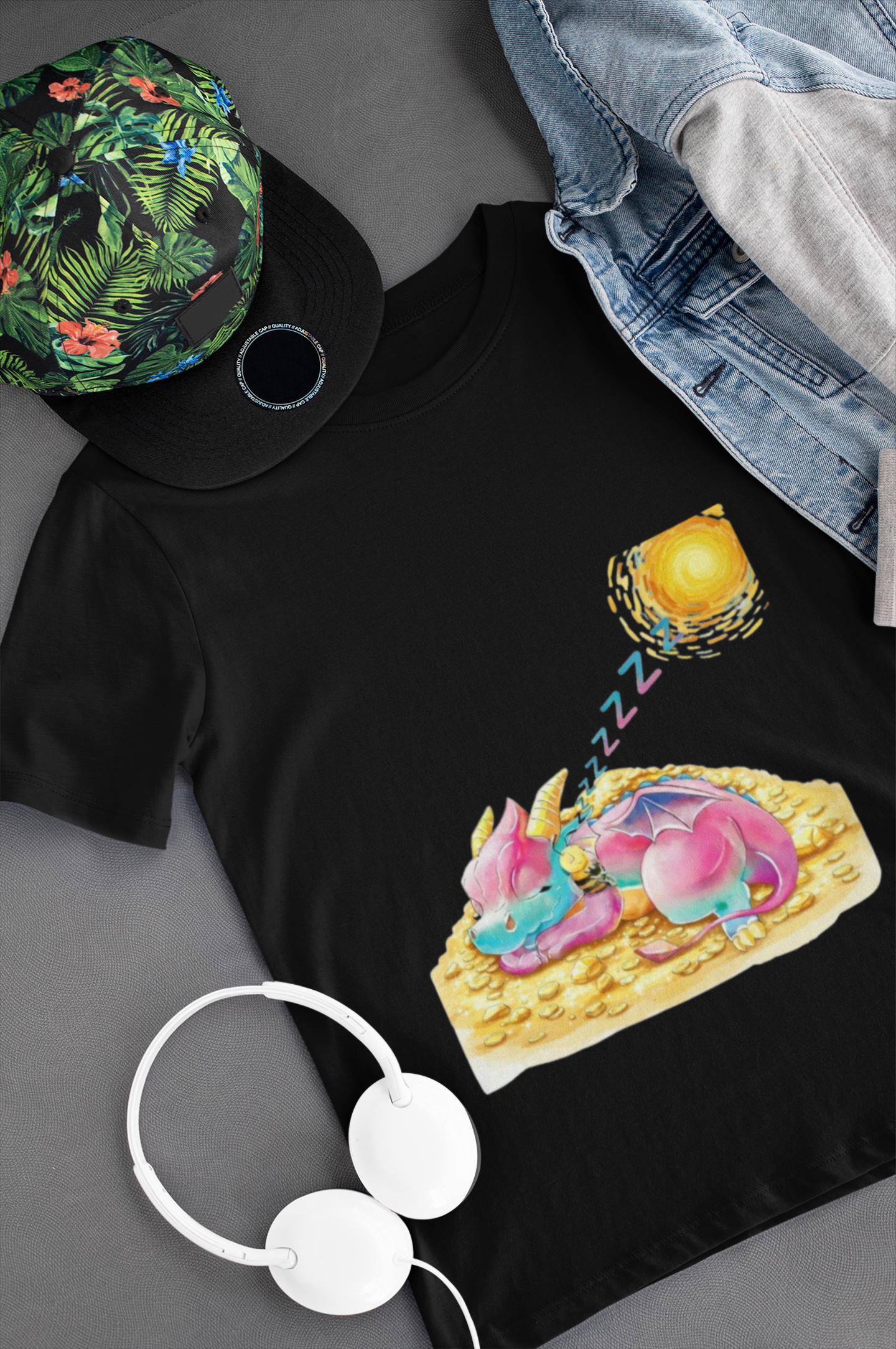 Magical Meadows - Kaida & Bella Sleeping - Premium T-Shirt Kids