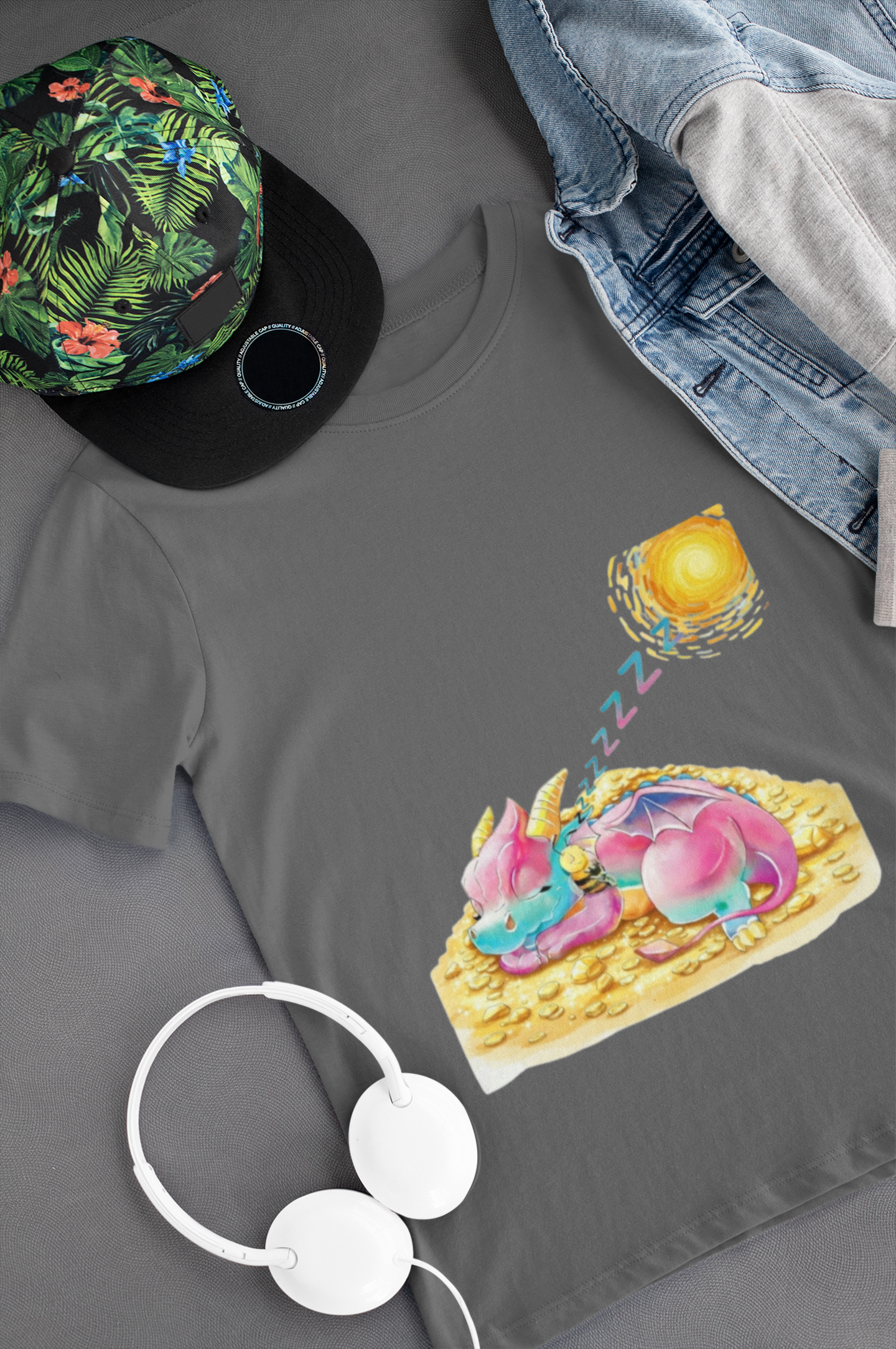 Magical Meadows - Kaida & Bella Sleeping - Premium T-Shirt Kids