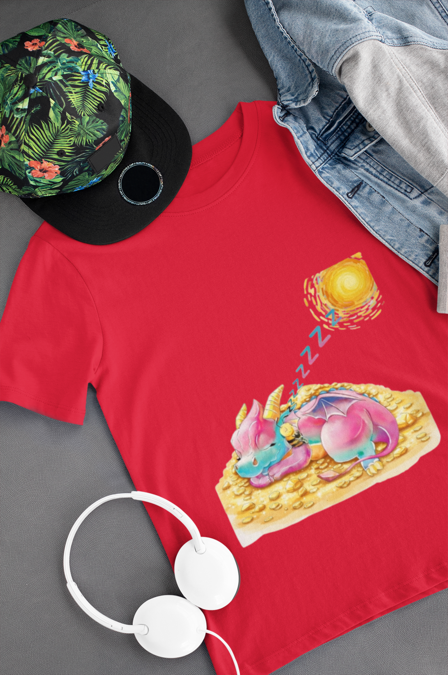 Magical Meadows - Kaida & Bella Sleeping - Premium T-Shirt Kids