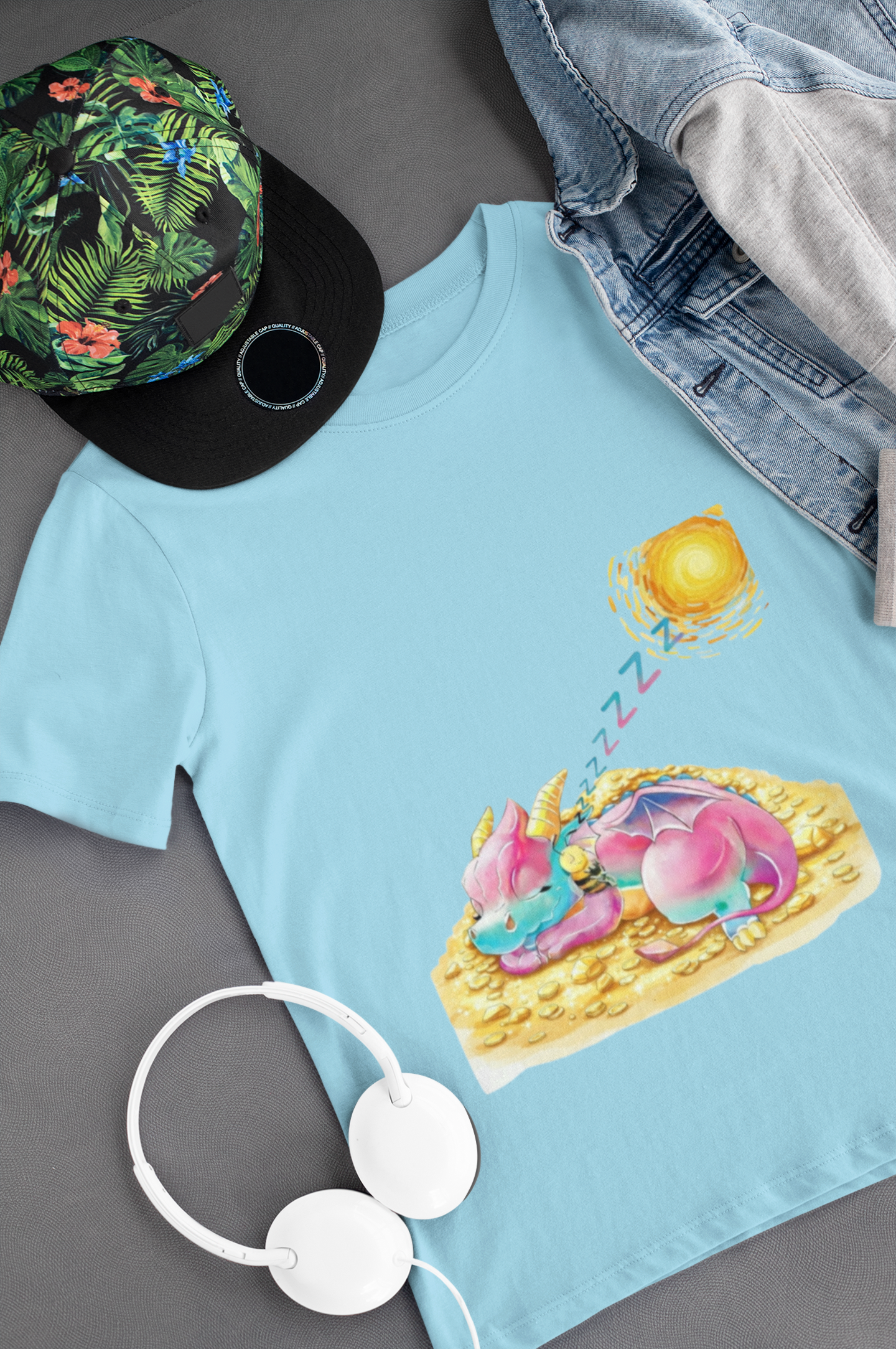 Magical Meadows - Kaida & Bella Sleeping - Premium T-Shirt Kids