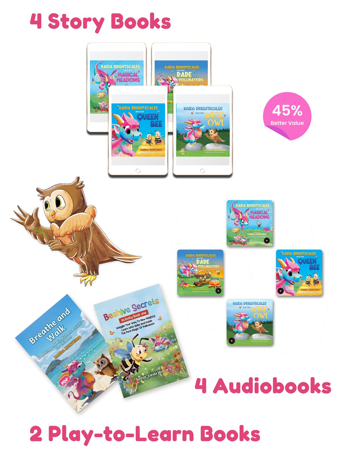 Beehive Secrets Bundle 1 ebook: four ebooks, four audiobooks and two Play-to-Learn Books