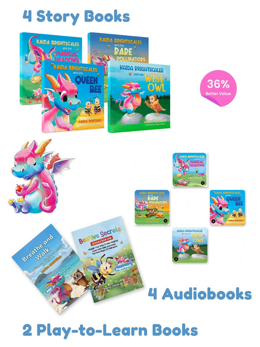 Beehive Secrets Bundle 1 hardback: four books, four audiobooks and Activity Book One
