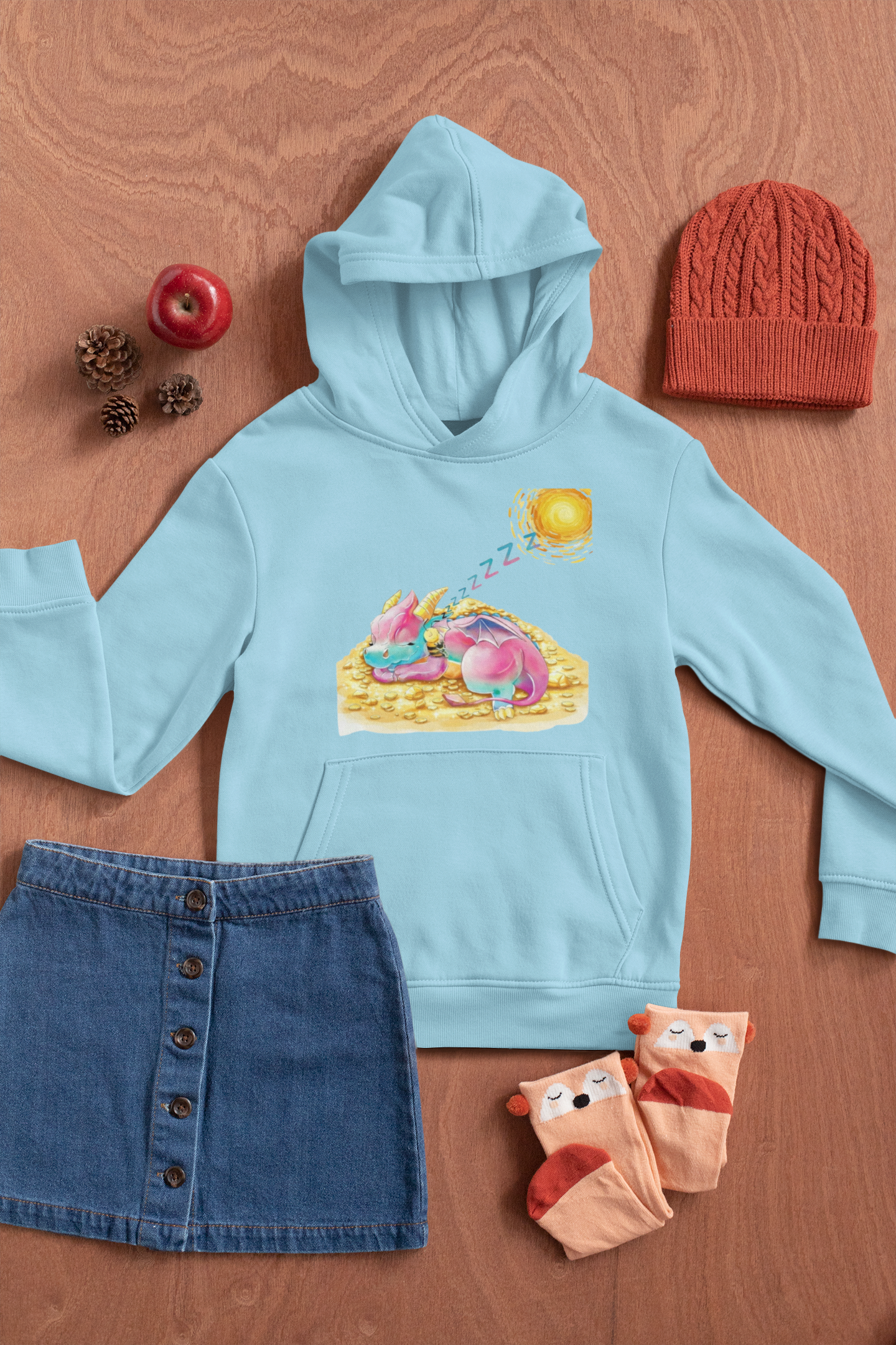 Magical Meadows - Kaida & Bella Sleeping - Premium Hoodie Kids