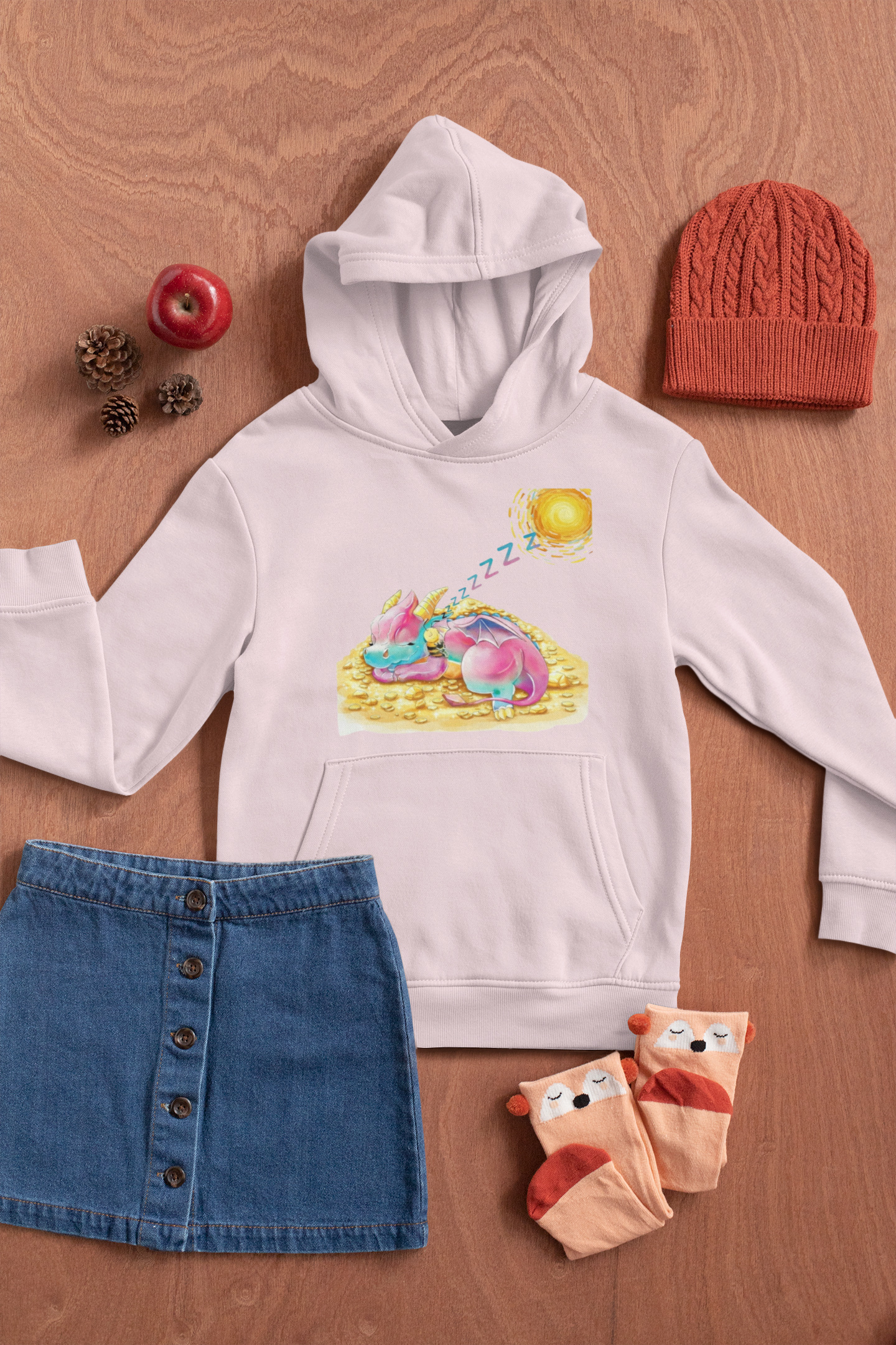 Magical Meadows - Kaida & Bella Sleeping - Premium Hoodie Kids