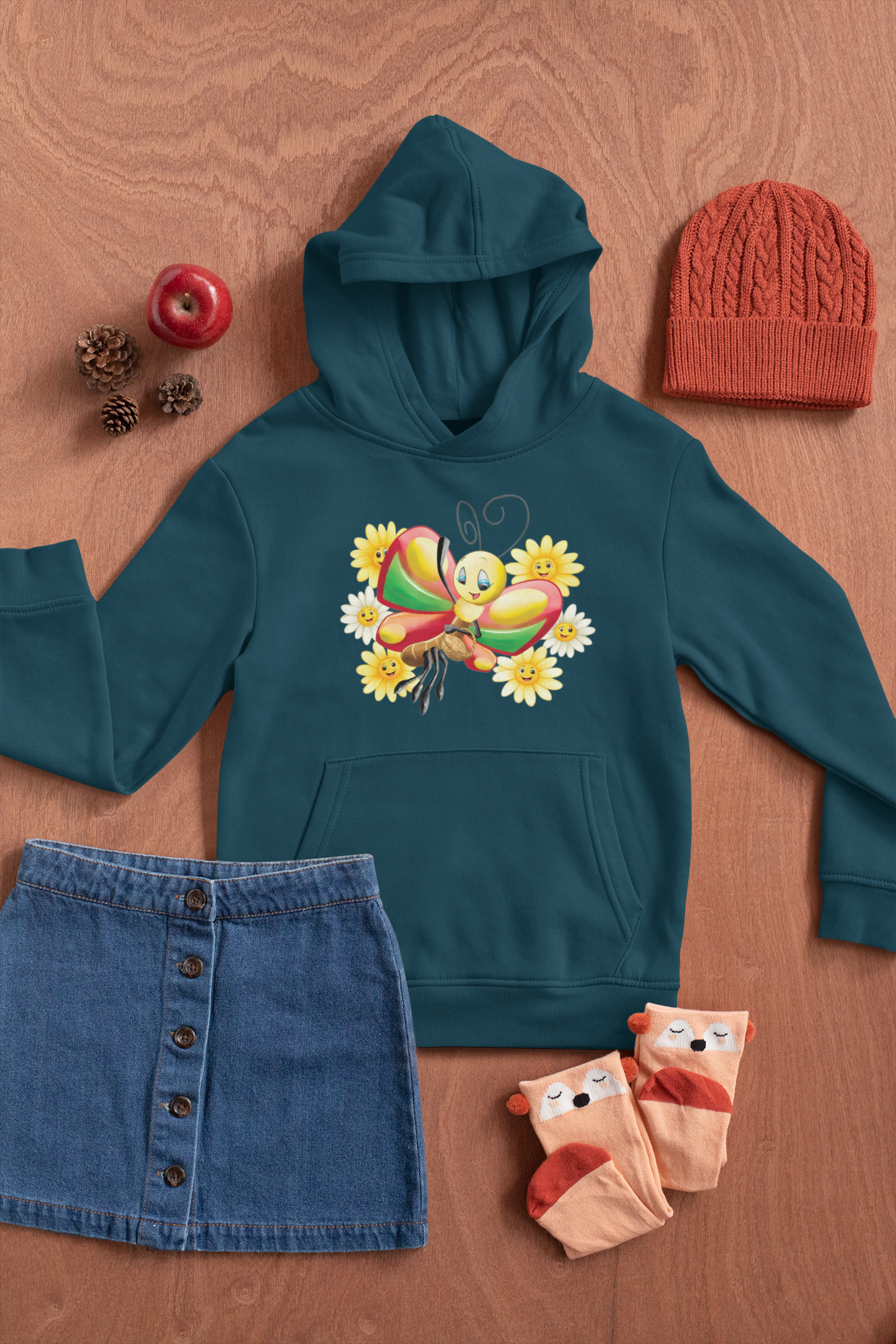 Magical Meadows - Betty & Flowers - Premium Hoodie Kids