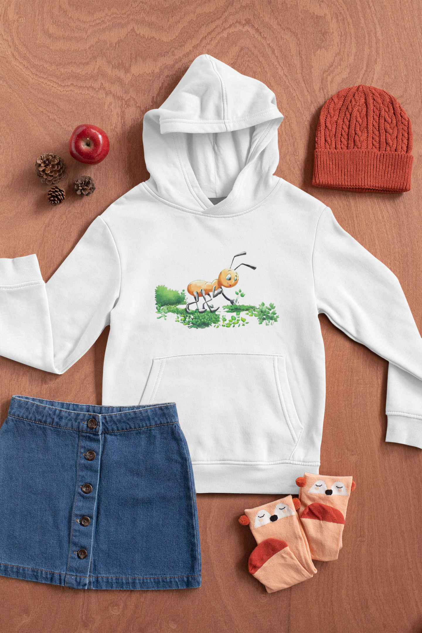 Magical Meadows - Anthony Picking Grass - Premium Hoodie Kids