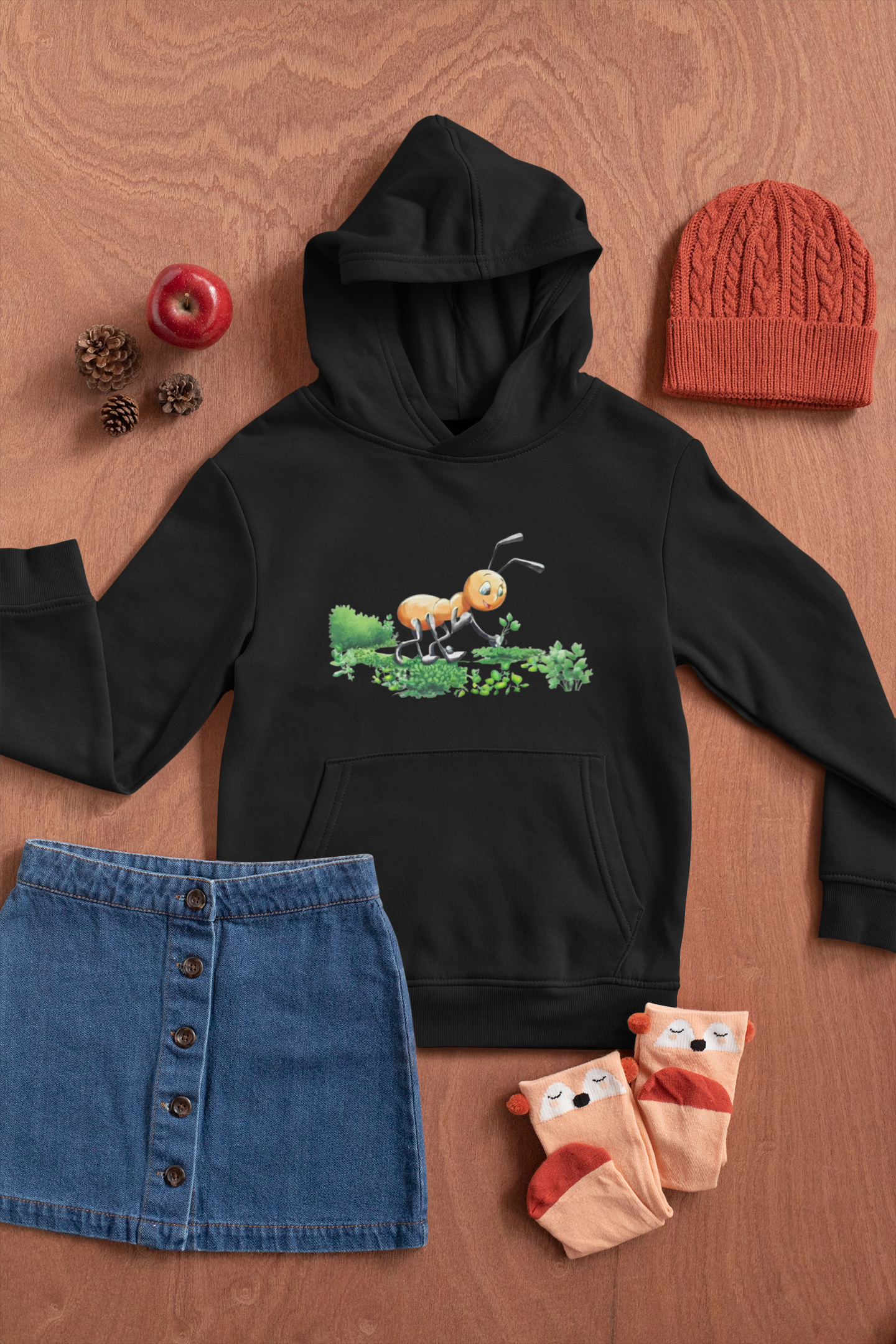 Magical Meadows - Anthony Picking Grass - Premium Hoodie Kids