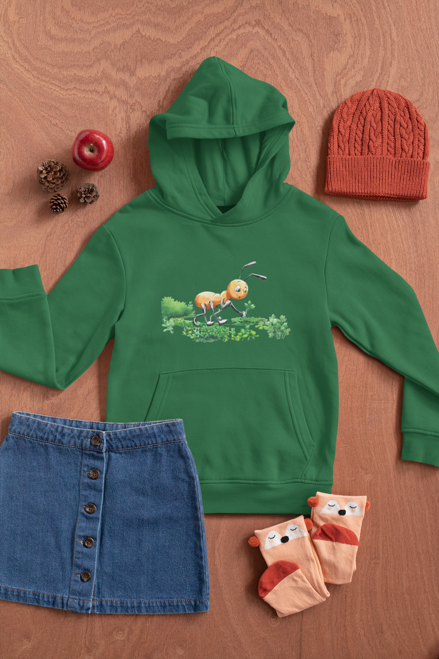 Magical Meadows - Anthony Picking Grass - Premium Hoodie Kids