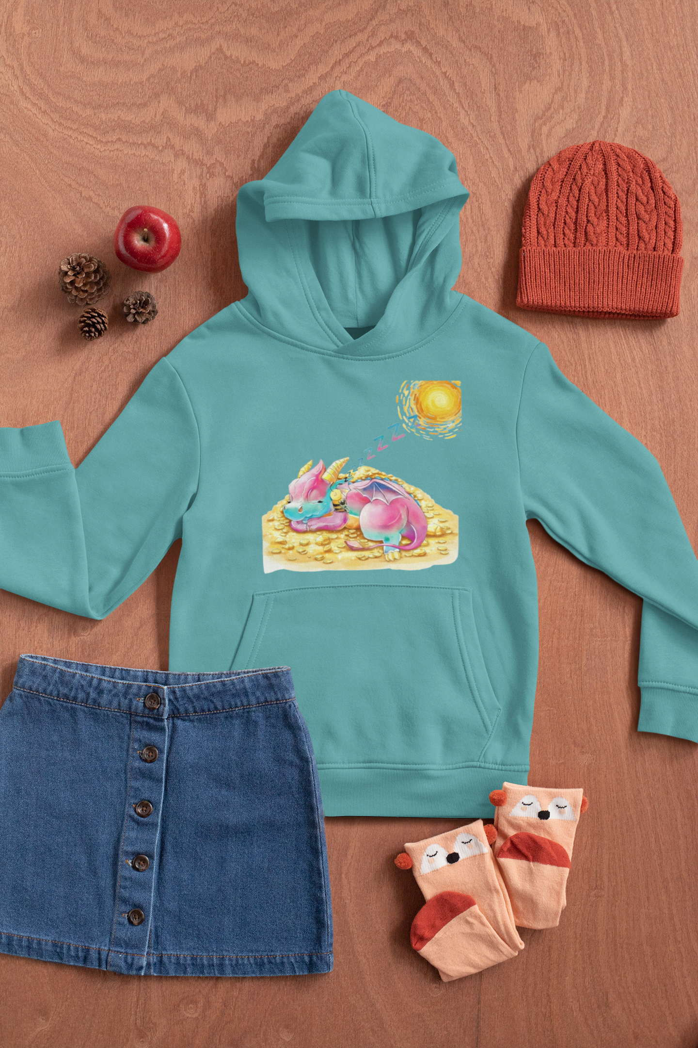 Magical Meadows - Kaida & Bella Sleeping - Premium Hoodie Kids