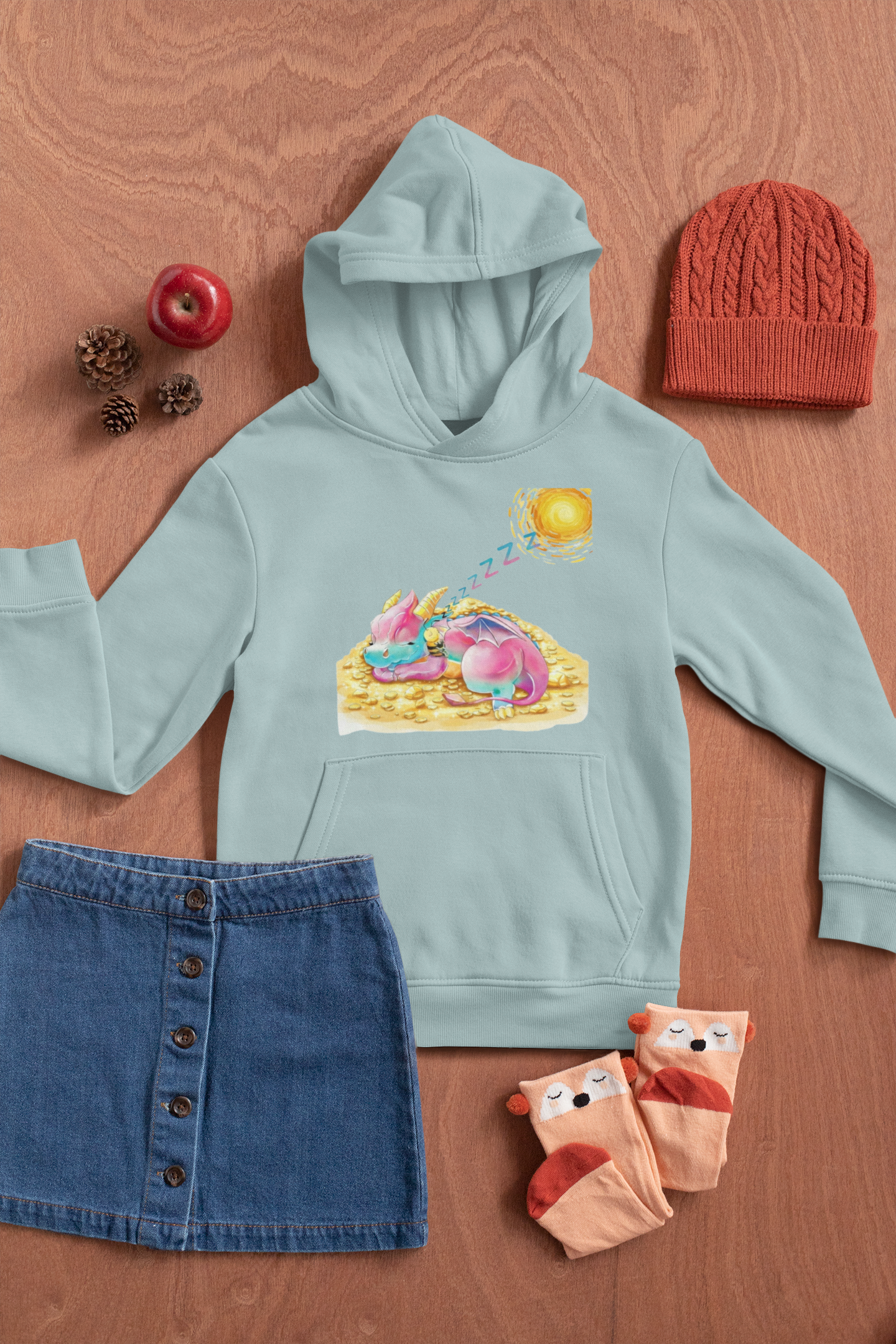 Magical Meadows - Kaida & Bella Sleeping - Premium Hoodie Kids
