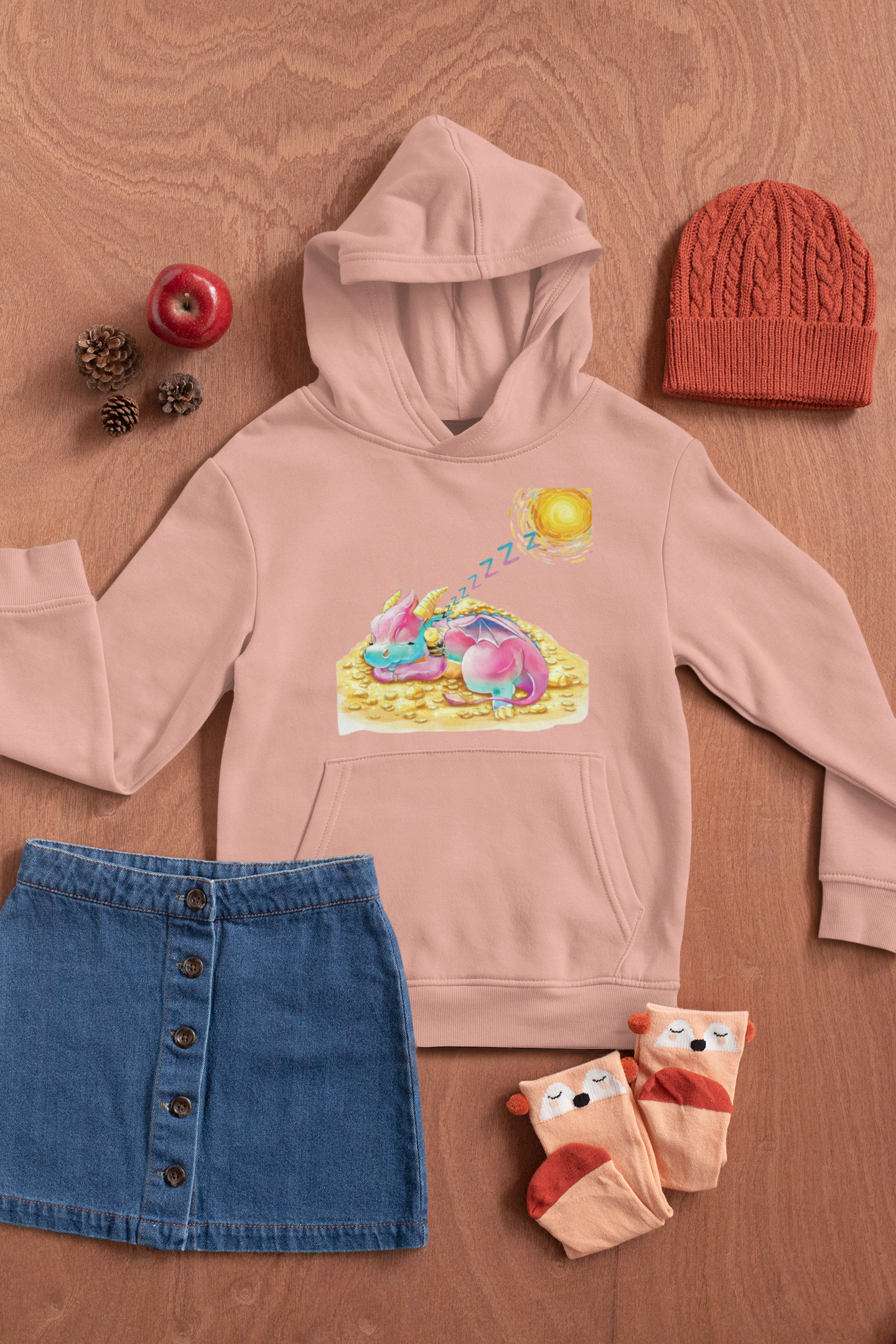 Magical Meadows - Kaida & Bella Sleeping - Premium Hoodie Kids