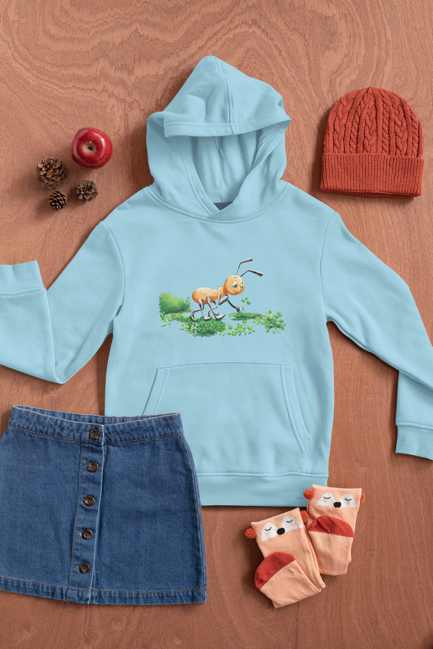 Magical Meadows - Anthony Picking Grass - Premium Hoodie Kids