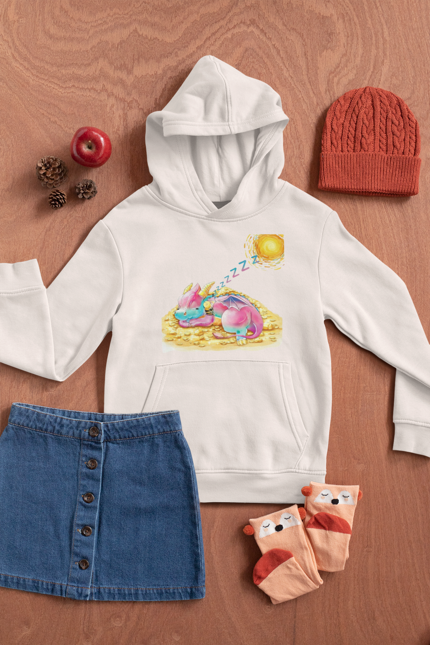 Magical Meadows - Kaida & Bella Sleeping - Premium Hoodie Kids