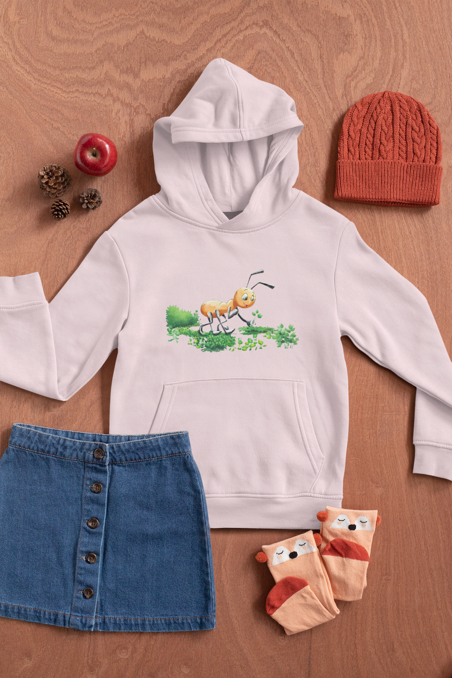Magical Meadows - Anthony Picking Grass - Premium Hoodie Kids