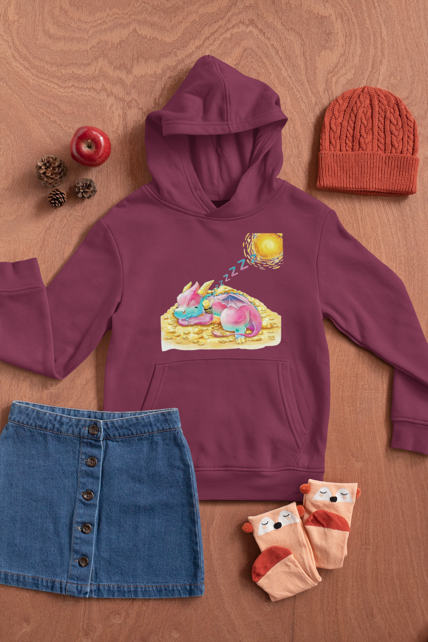 Magical Meadows - Kaida & Bella Sleeping - Premium Hoodie Kids