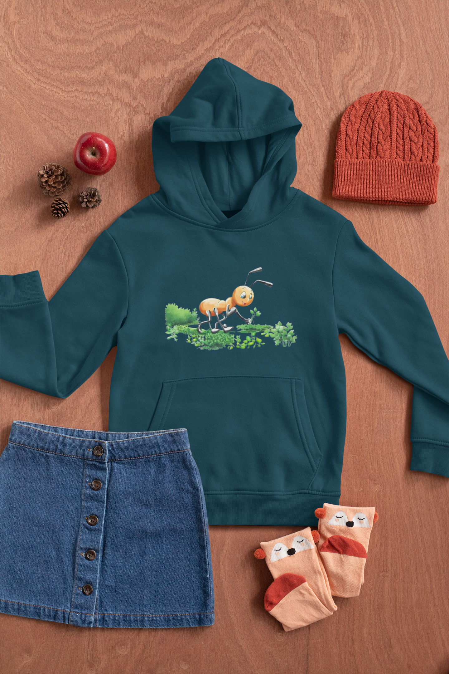 Magical Meadows - Anthony Picking Grass - Premium Hoodie Kids