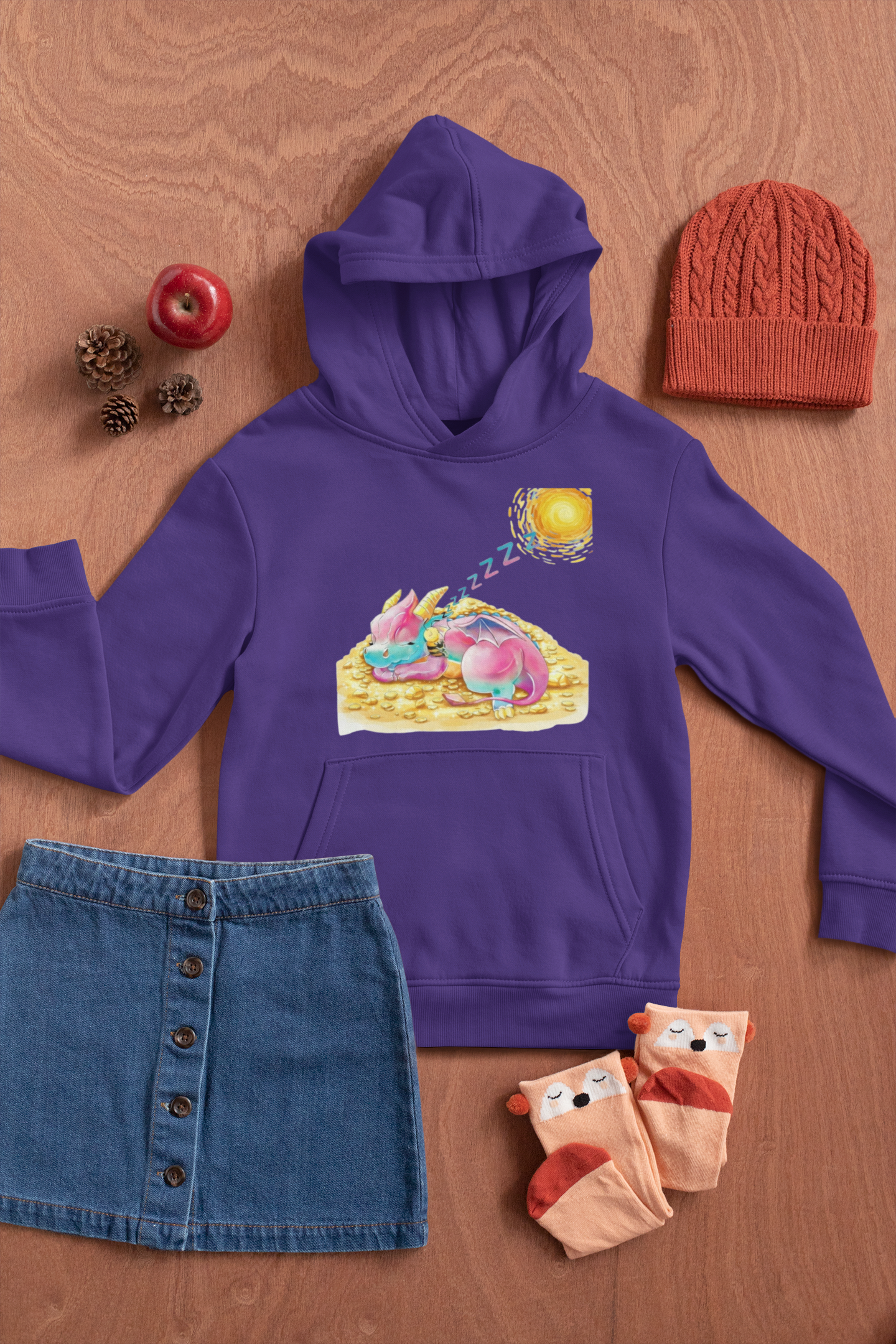 Magical Meadows - Kaida & Bella Sleeping - Premium Hoodie Kids