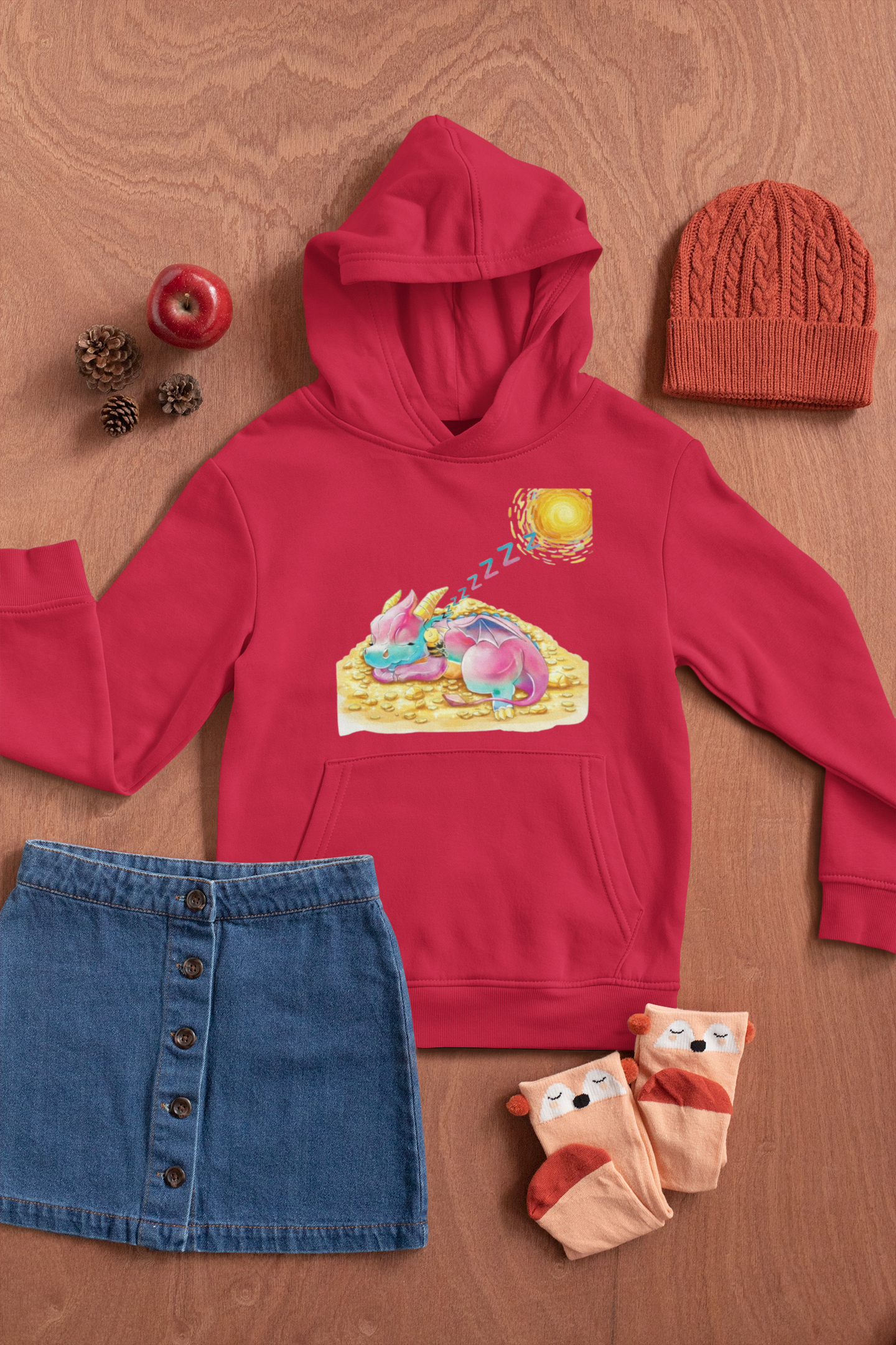 Magical Meadows - Kaida & Bella Sleeping - Premium Hoodie Kids