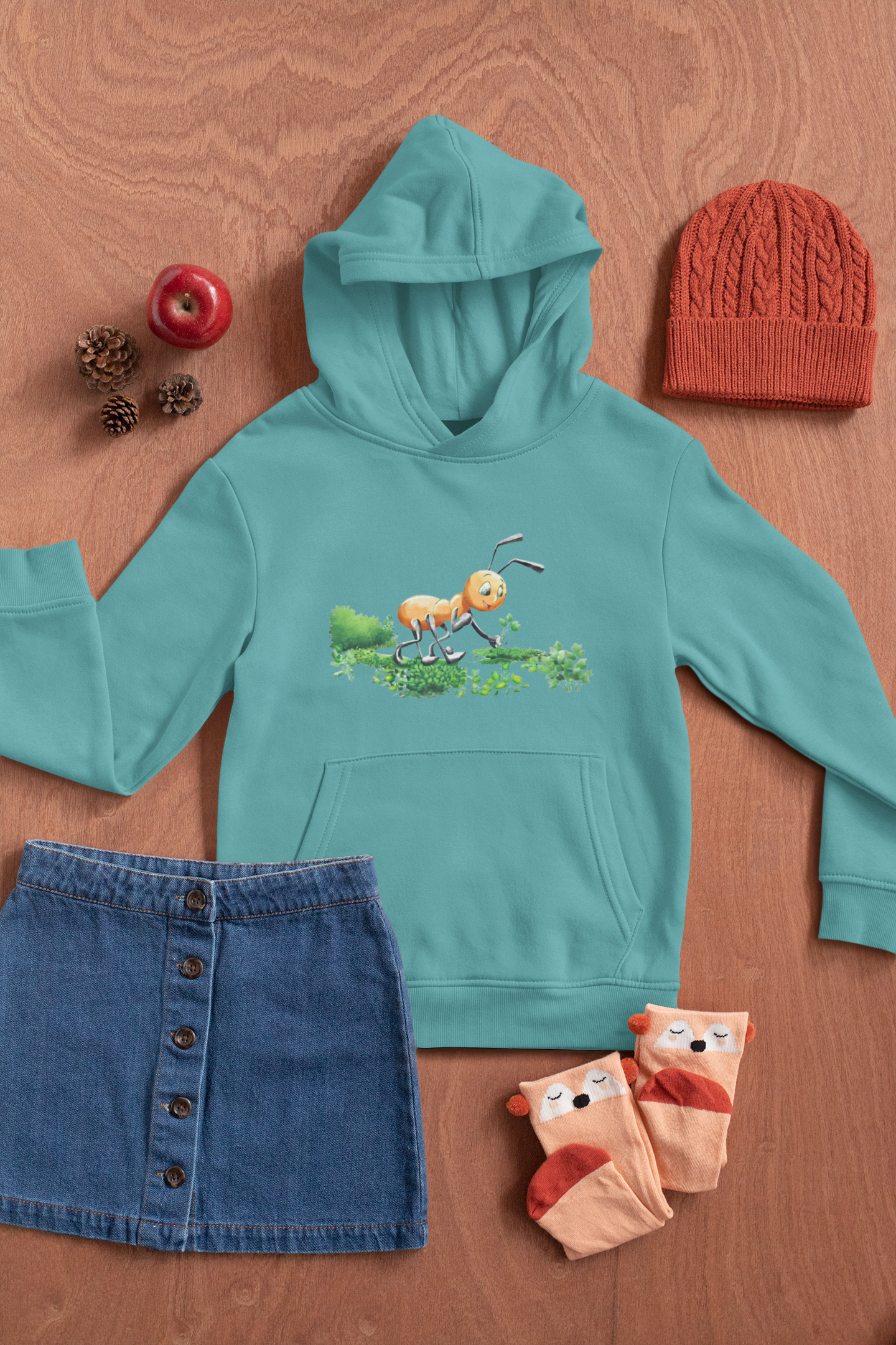 Magical Meadows - Anthony Picking Grass - Premium Hoodie Kids