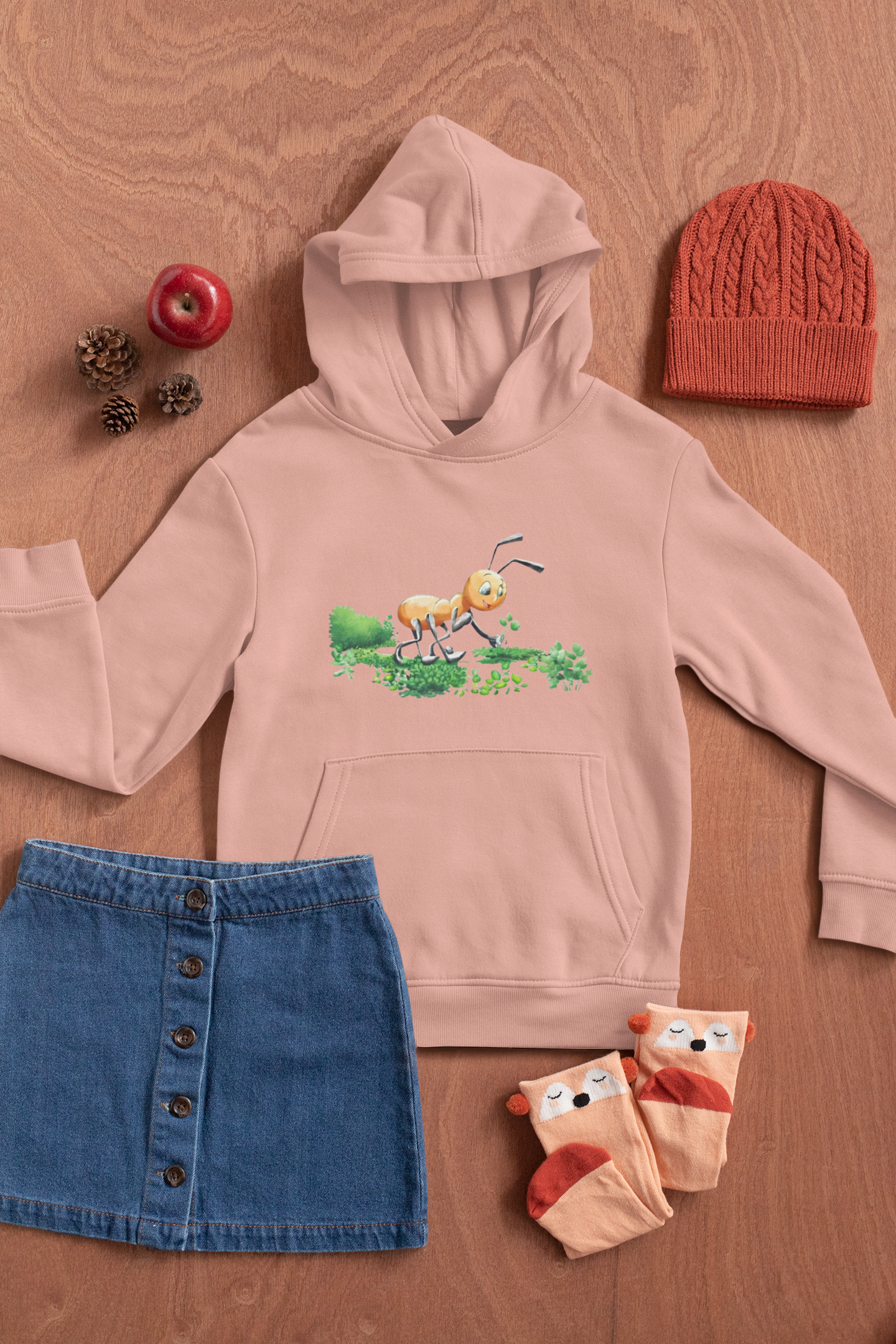 Magical Meadows - Anthony Picking Grass - Premium Hoodie Kids
