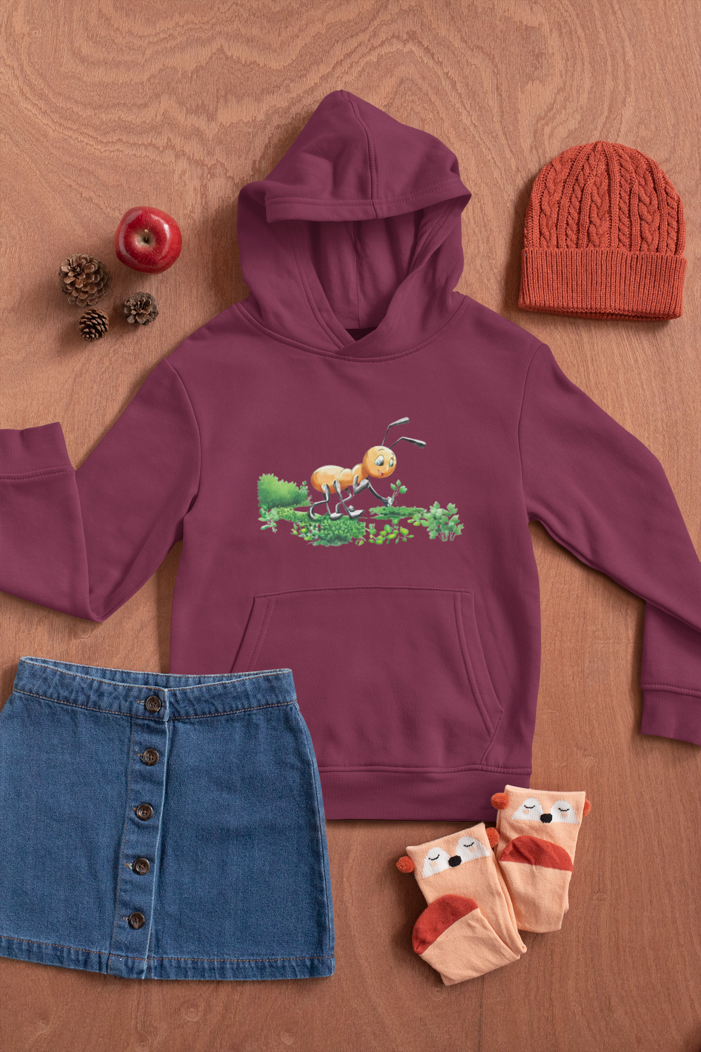 Magical Meadows - Anthony Picking Grass - Premium Hoodie Kids