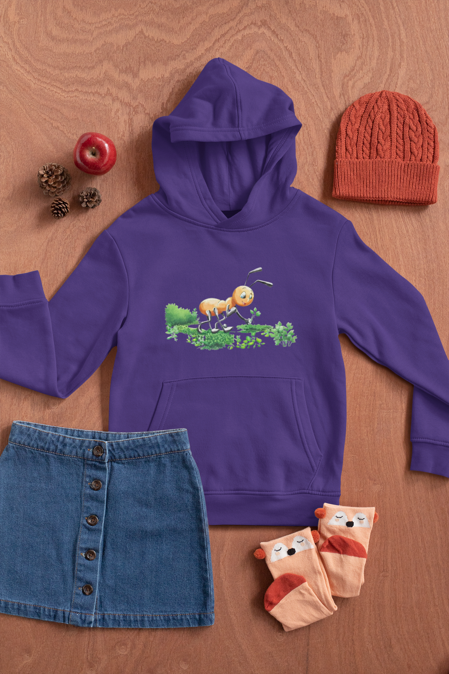 Magical Meadows - Anthony Picking Grass - Premium Hoodie Kids