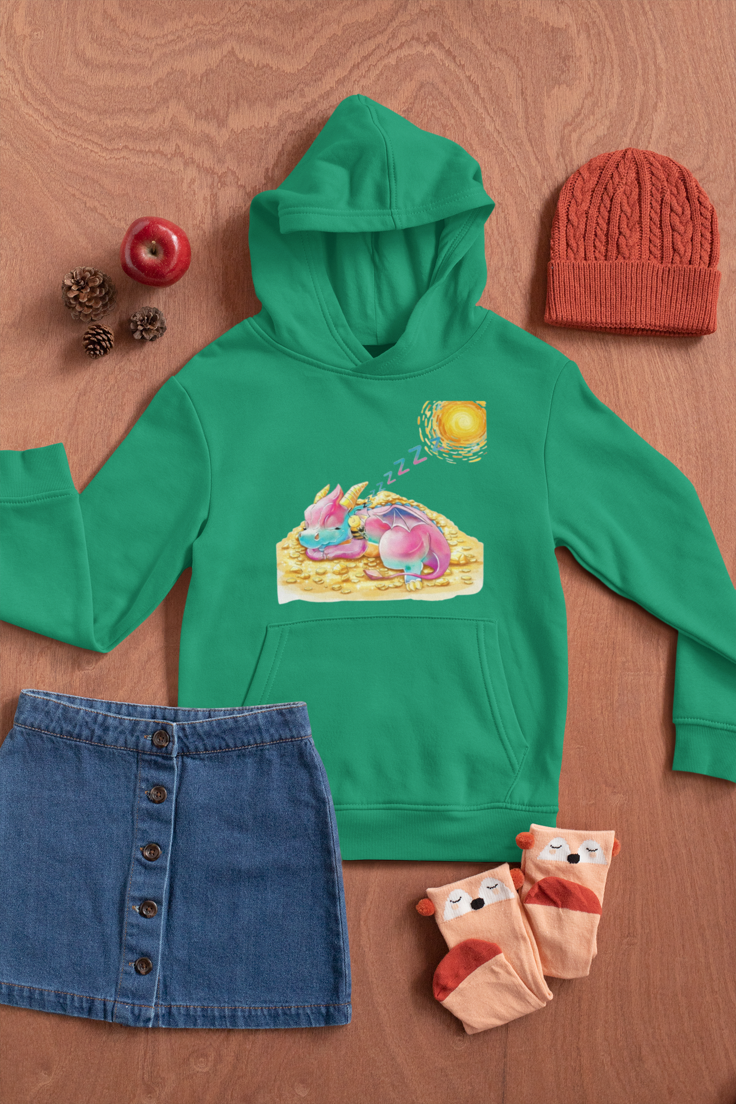 Magical Meadows - Kaida & Bella Sleeping - Premium Hoodie Kids