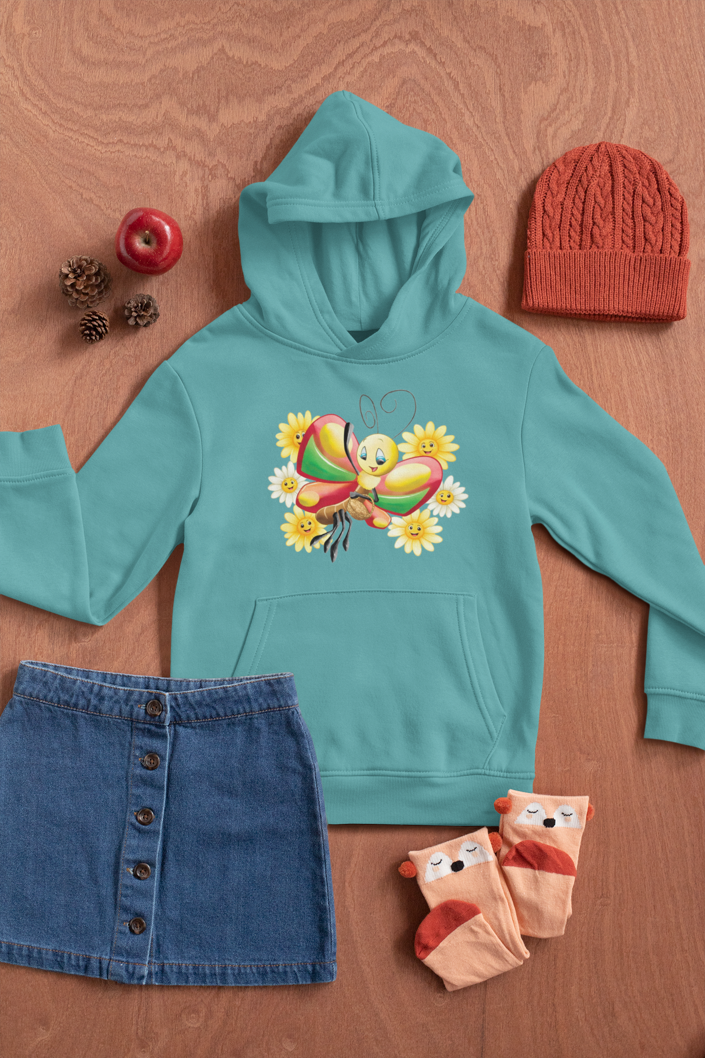 Magical Meadows - Betty & Flowers - Premium Hoodie Kids