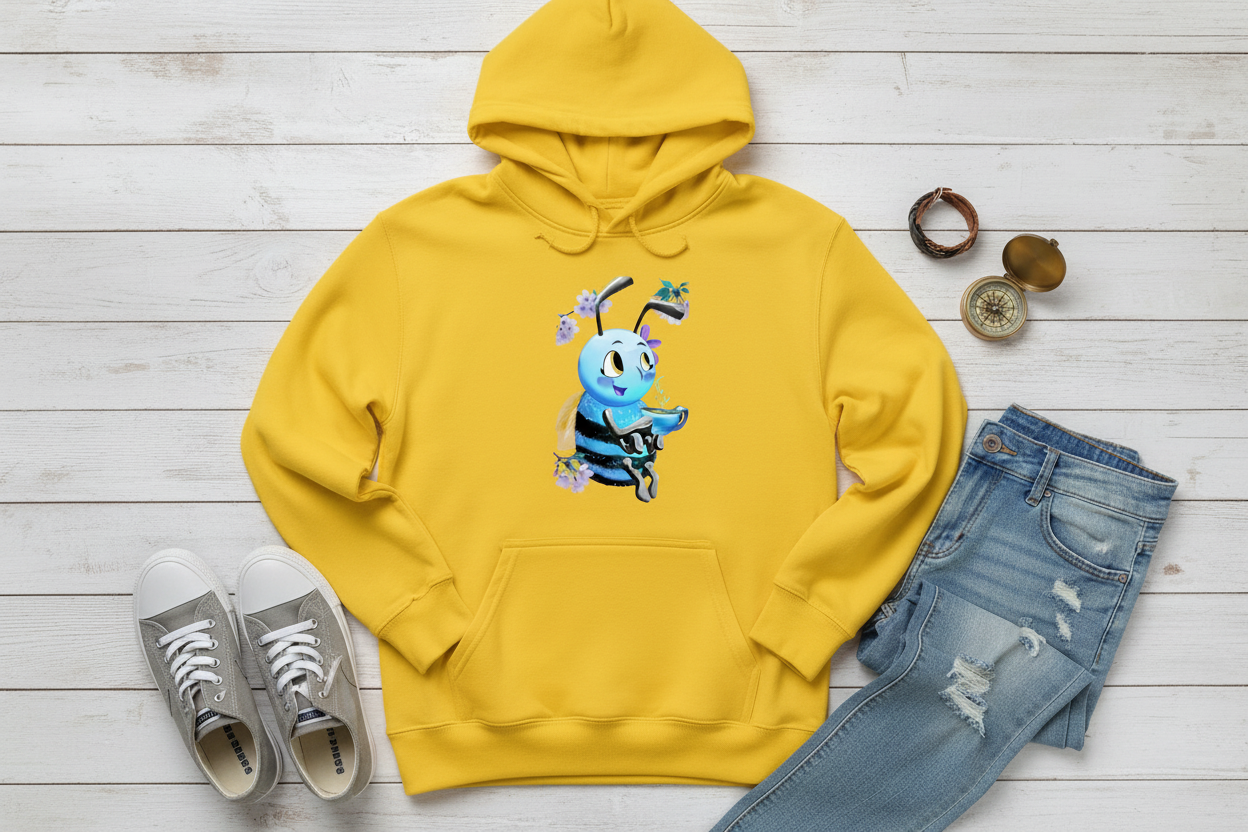 Hoodie Amarelo com Abelha (SY)