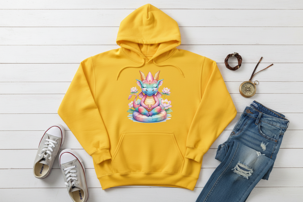 Hoodie Amarelo com Dragão (SY)