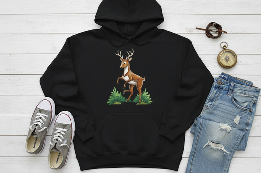 Hoodie Preto com Veado