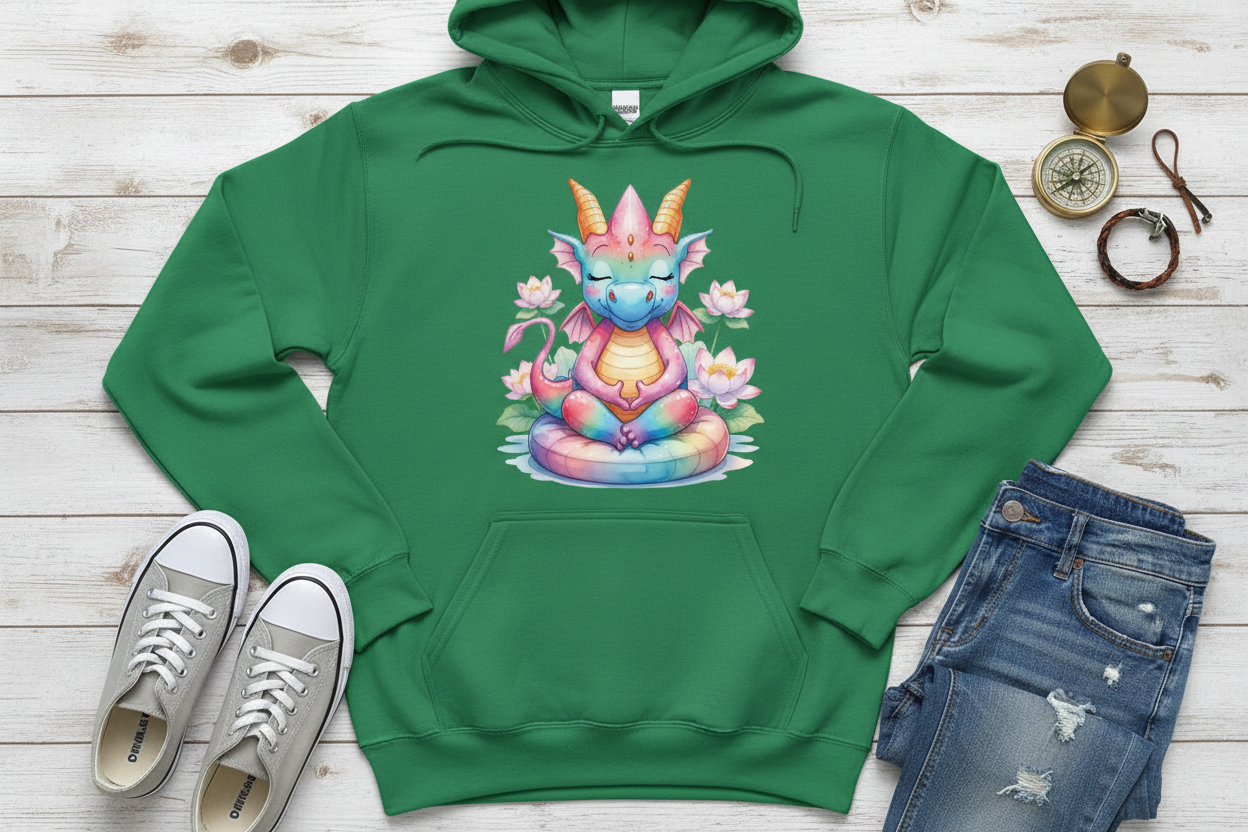 Hoodie Verde com Dragão (KG)