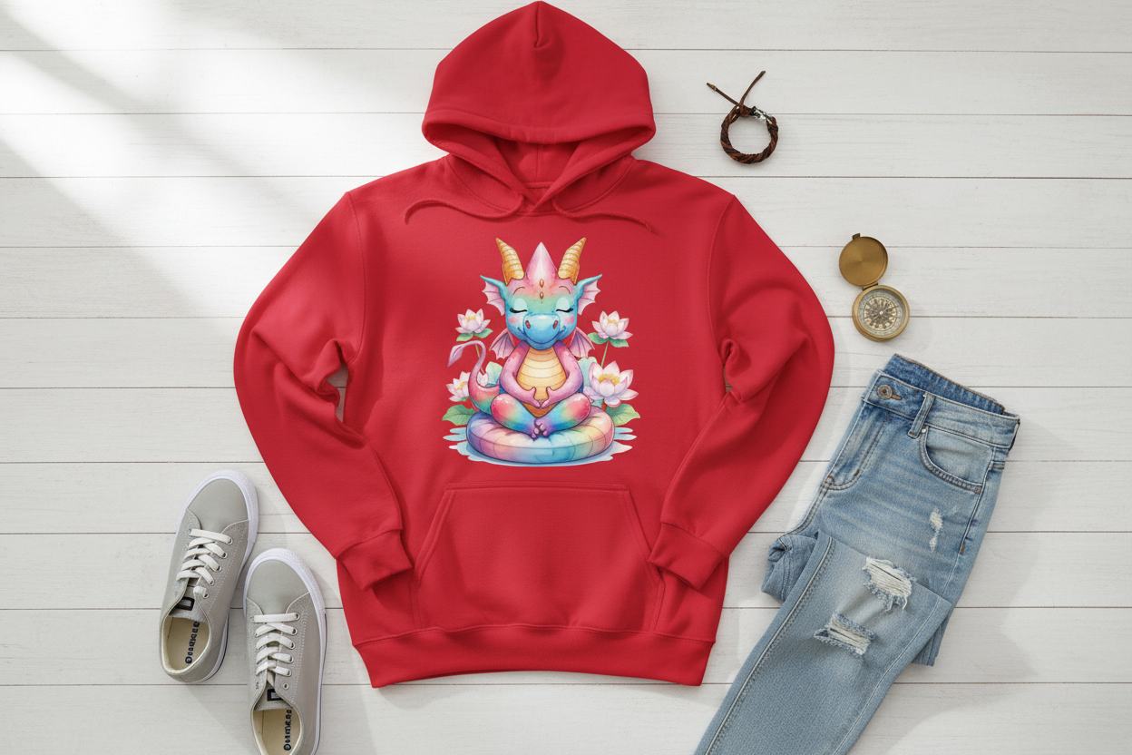 Hoodie Vermelho com Dragão (RD)