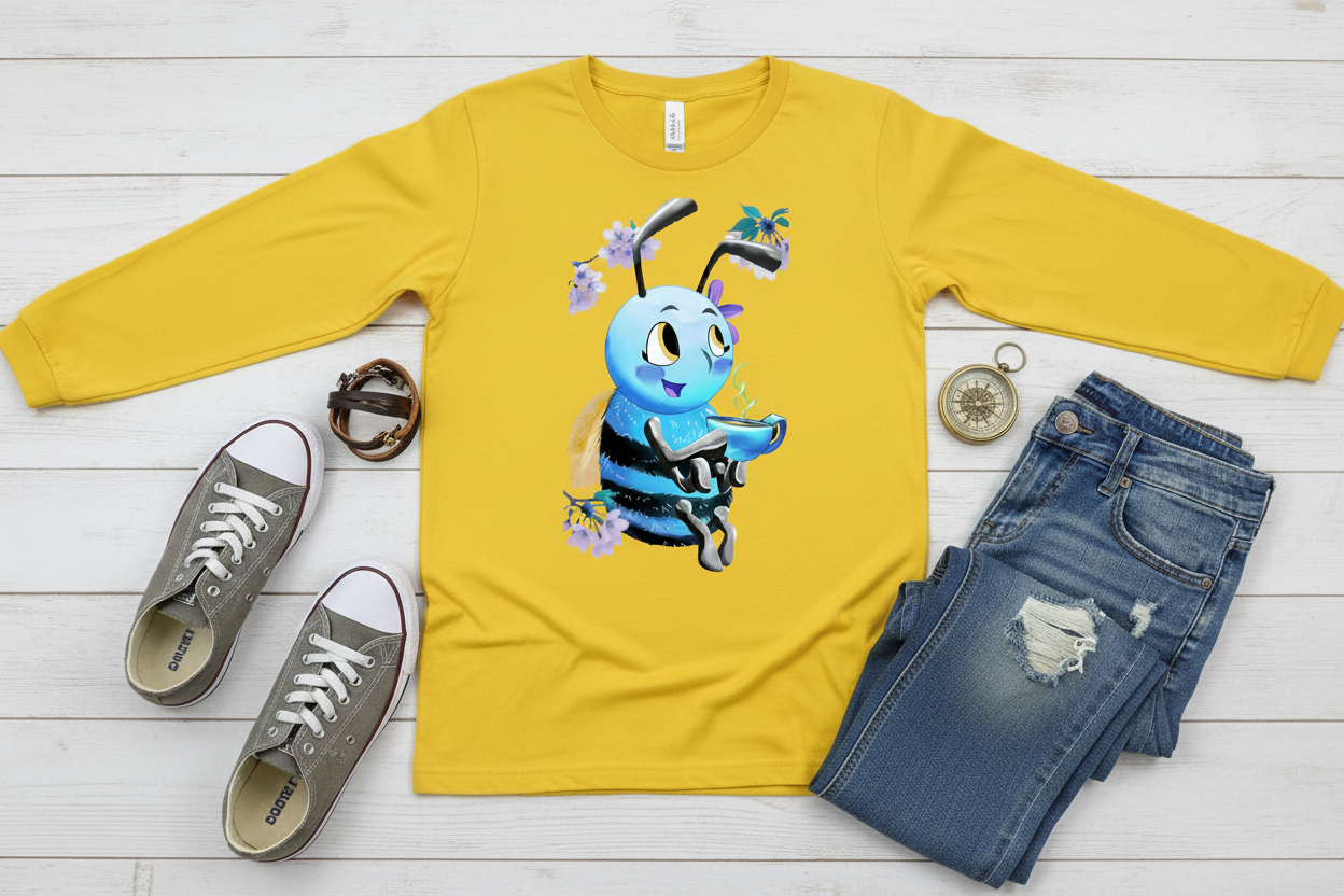 Long sleeve Amarela com Abelha (SY)