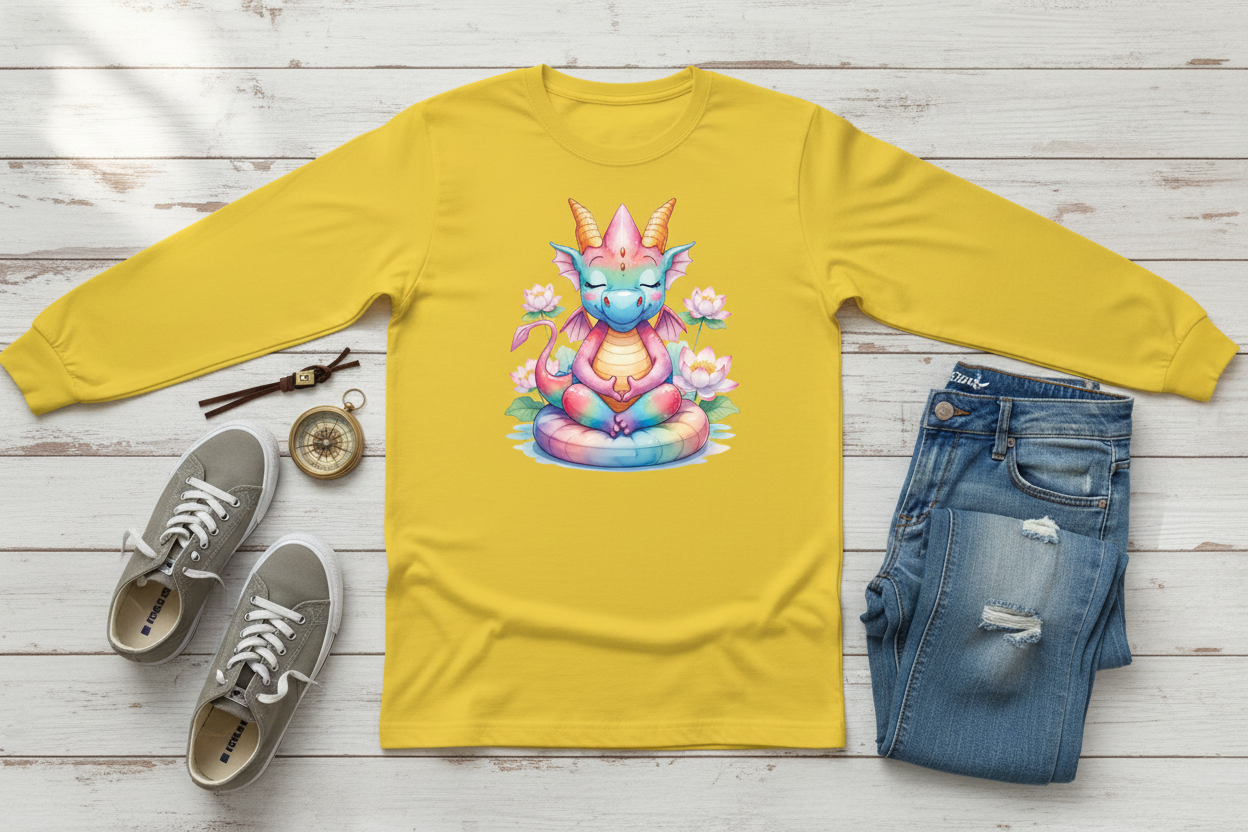 Long sleeve Amarela com Dragão (SY)