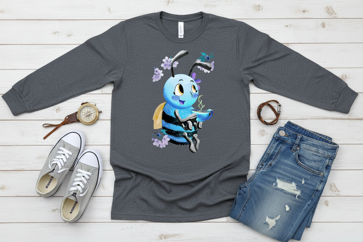Long sleeve Grafite com Abelha (GF)