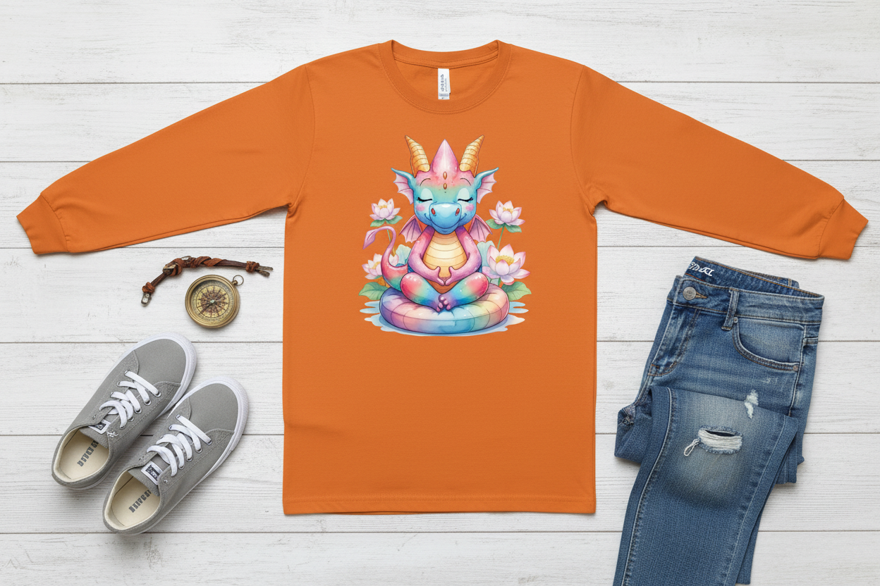 Long sleeve Laranja com Dragão (OR)