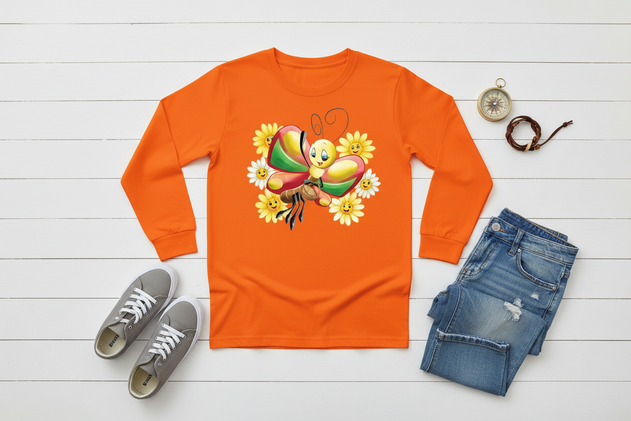 Long Sleeve Laranja Vivo (OR)