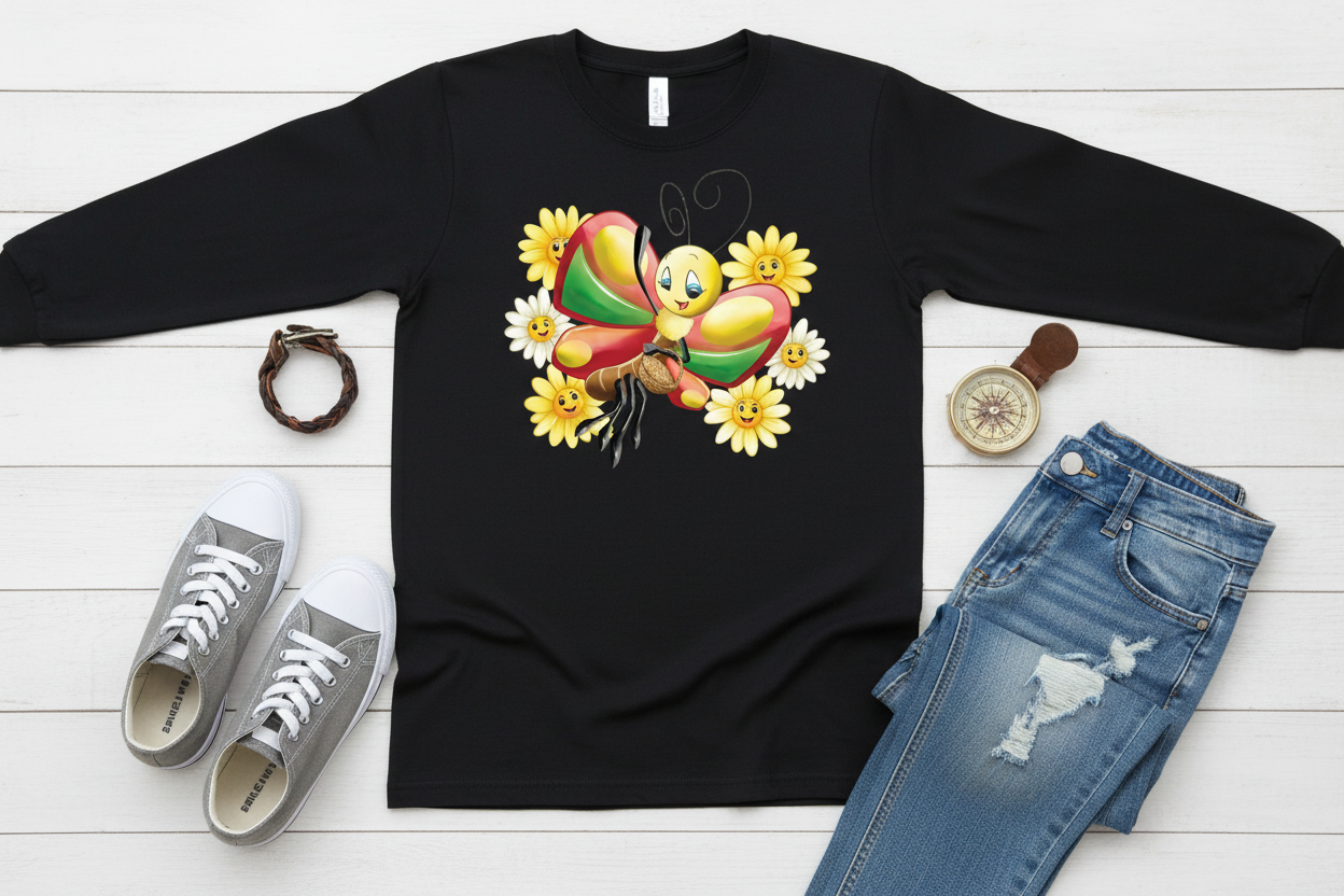 Long Sleeve Preta (BK)
